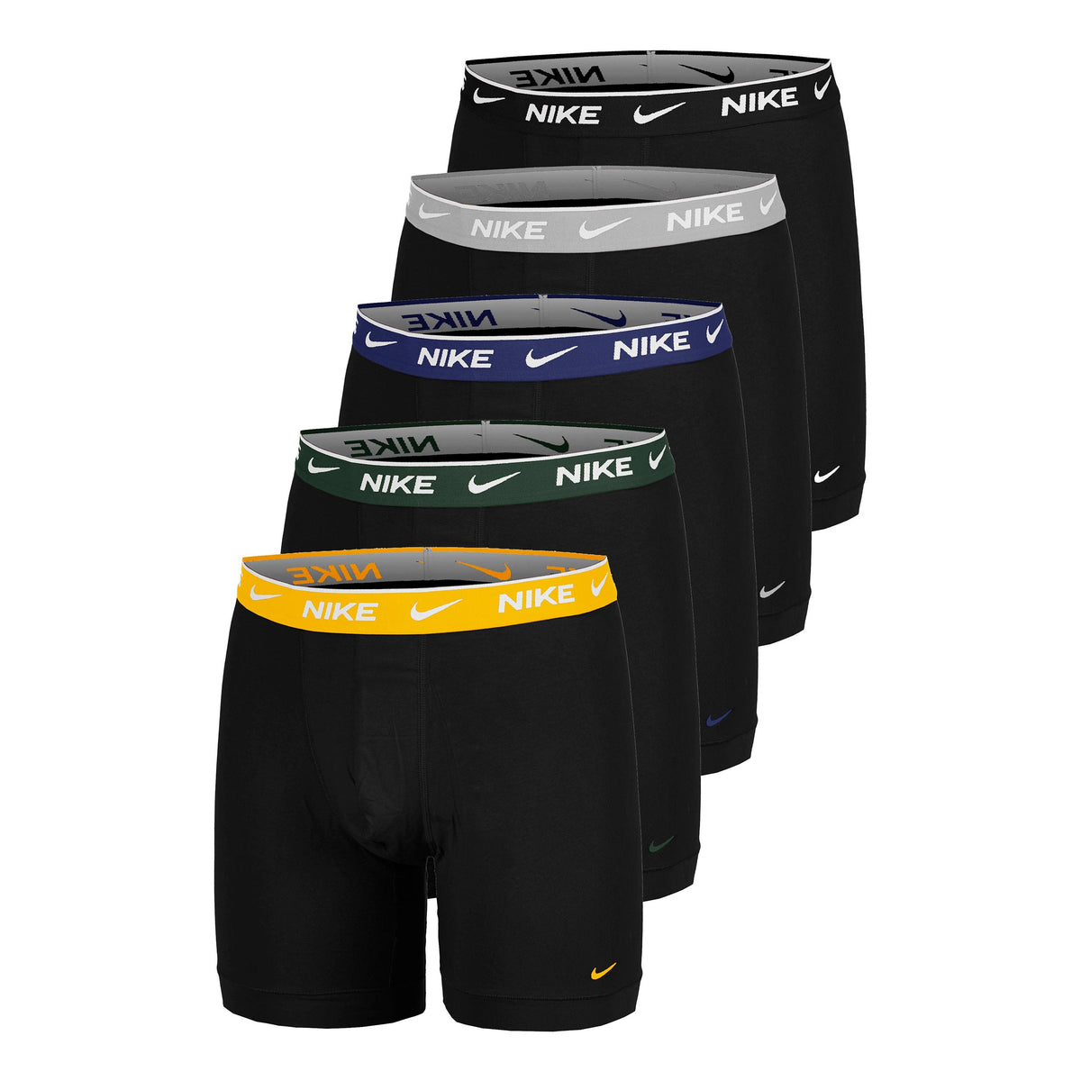 Nike Essential Cotton Stretch Boxer Brief Boxershort Verpakking 3 stuks Heren - zwart, veelkleurig