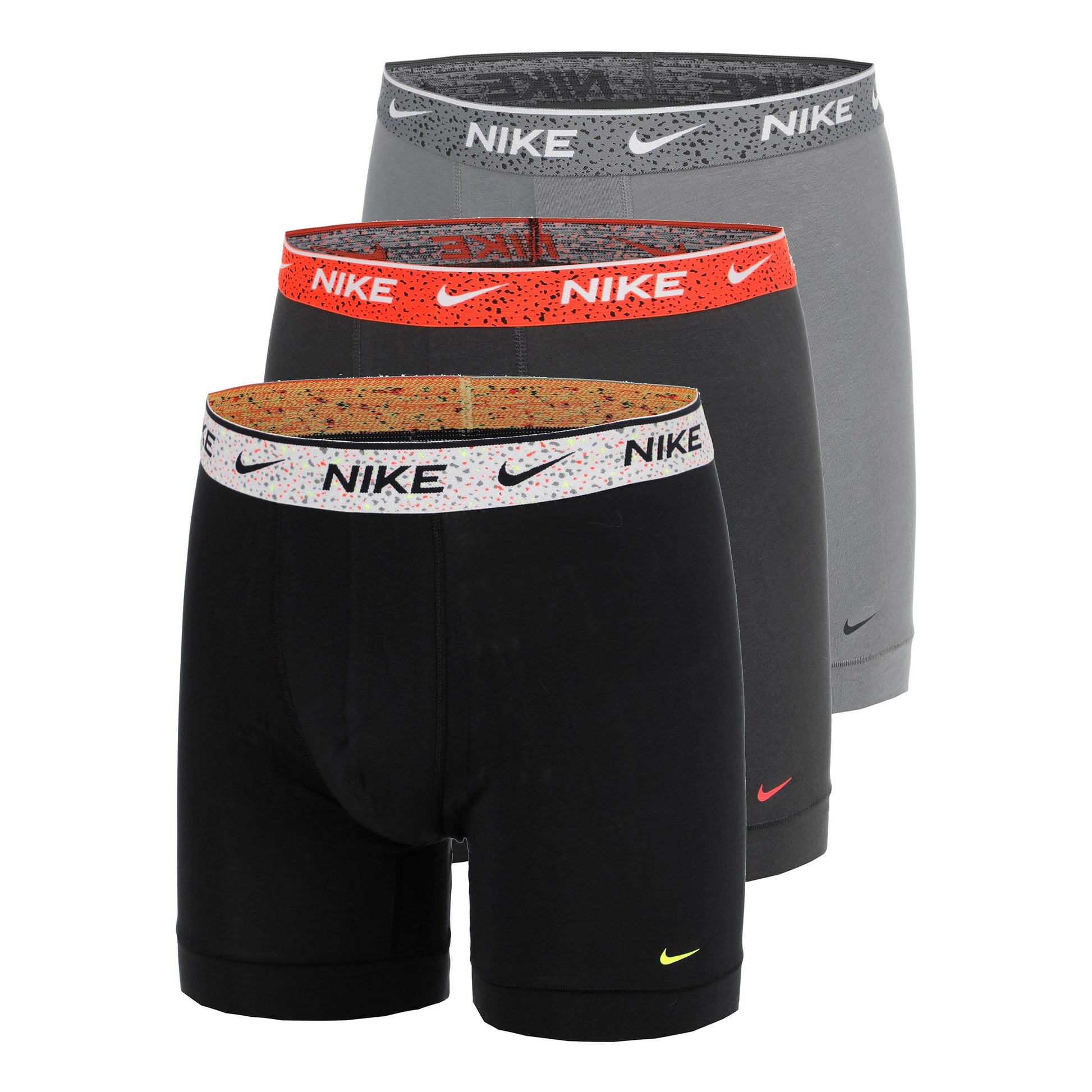 Nike Essential Cotton Stretch Boxer Brief Caleçon - Pack de 3 Hommes-noir, anthracite