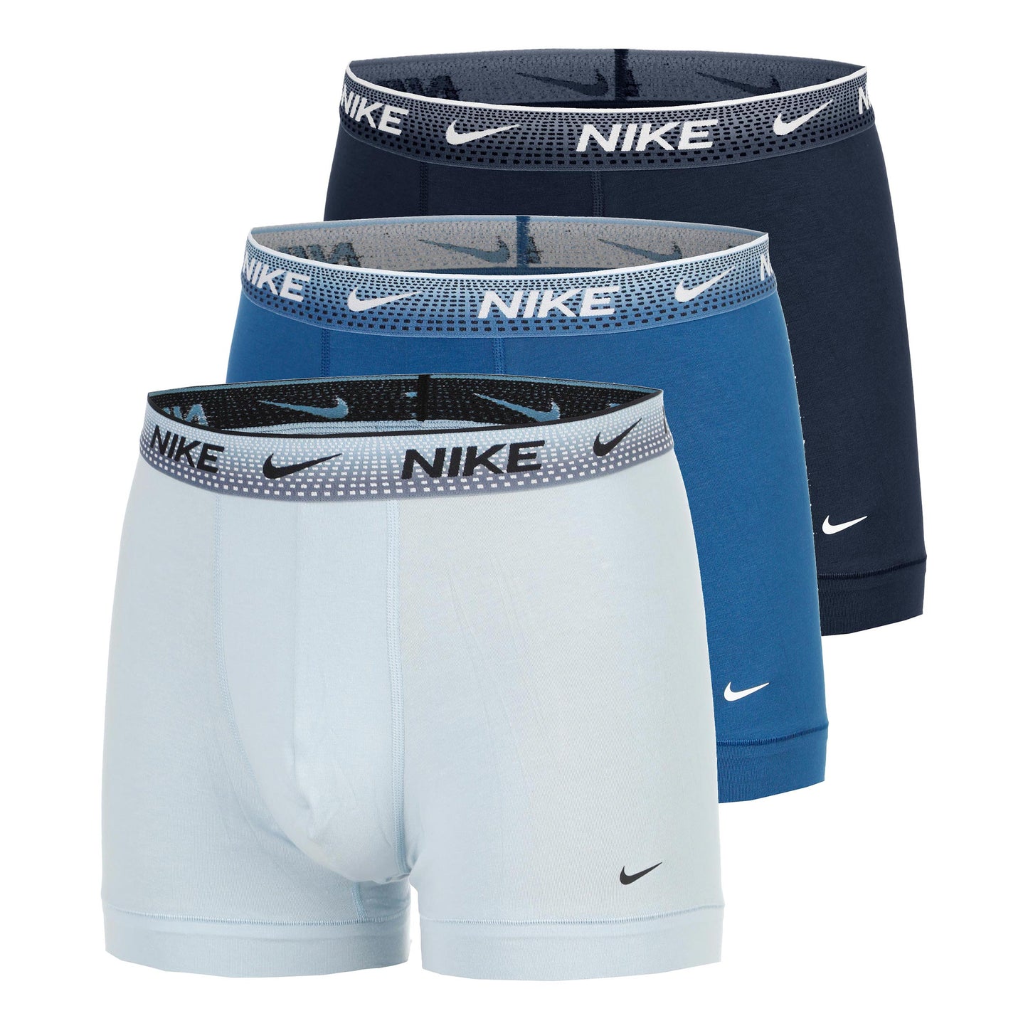 Nike Essential Cotton Stretch Trunk Caleçon Pack de 3 Hommes - bleu