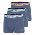 Essential Cotton Stretch Trunk Caleçon Pack de 3 Hommes - bleu, orange