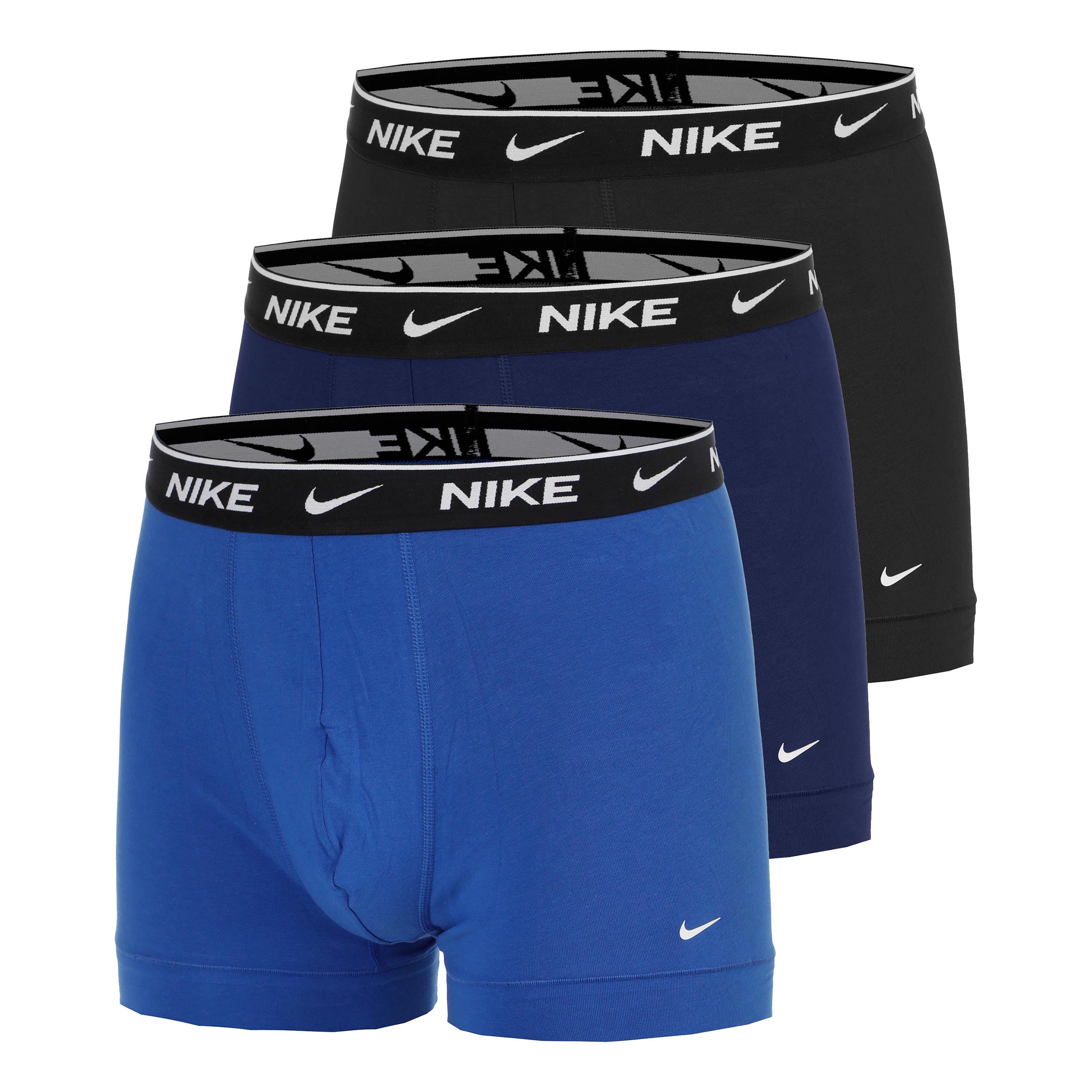 Nike Essential Cotton Stretch Trunk Boxershort Verpakking 3 stuks Heren - blauw, blauw