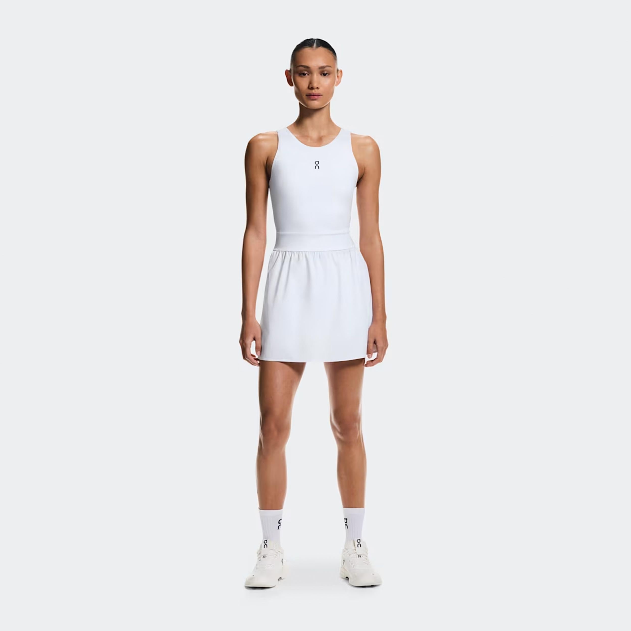 On Court Split Jurk Dames - wit