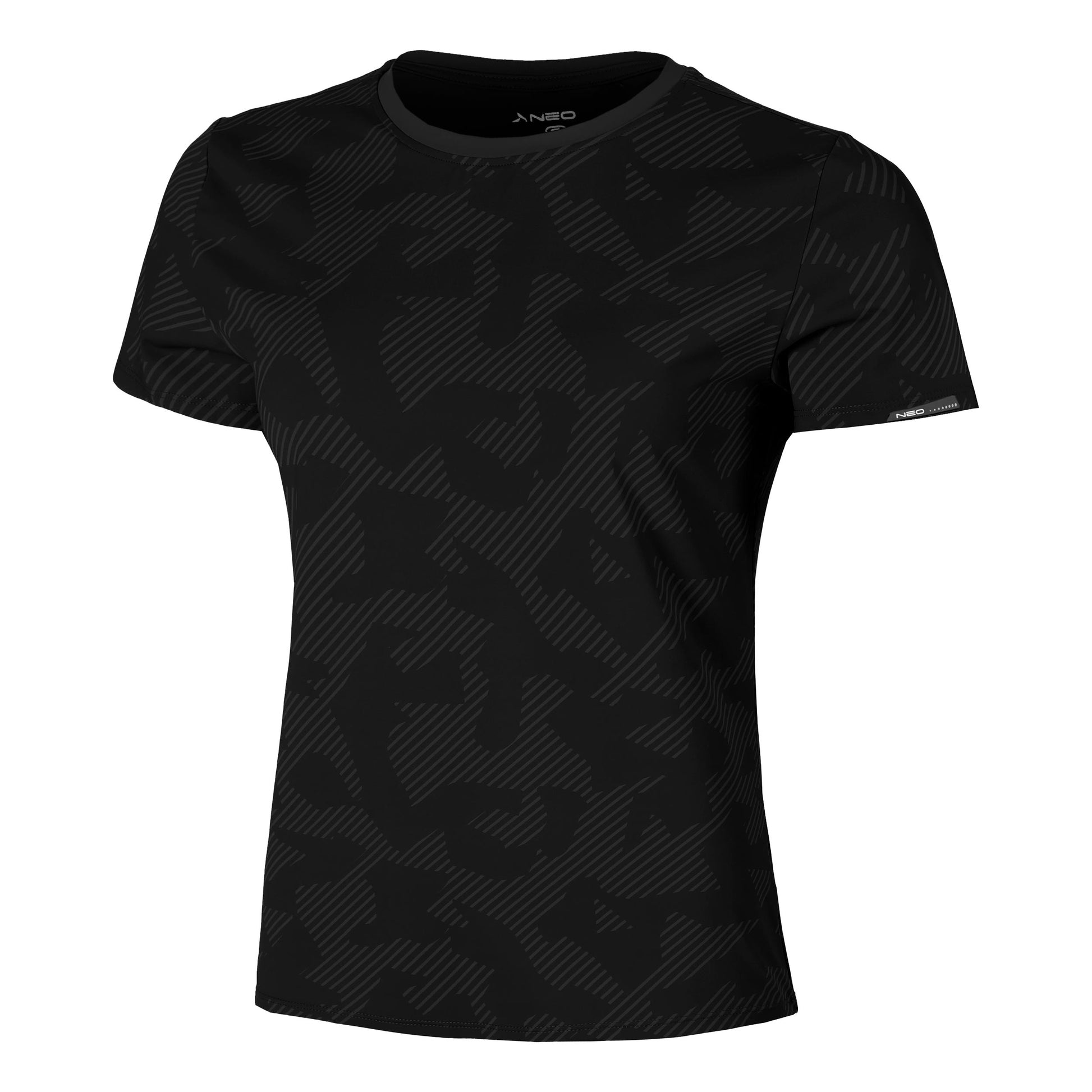 NEO Feel the Vybe AOP Hardloopshirt Dames-zwart