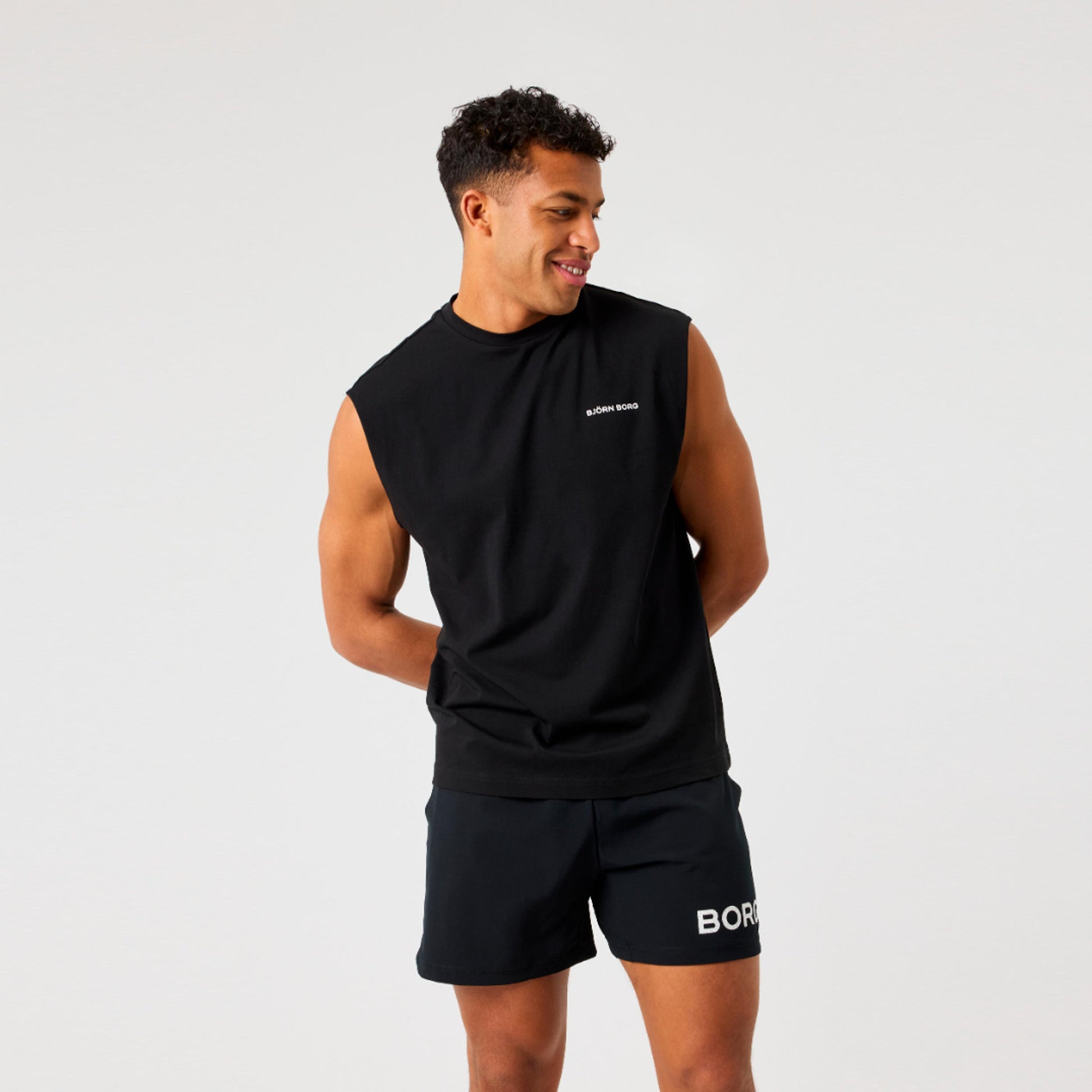 Björn Borg Borg Gym T-shirt Hommes - noir