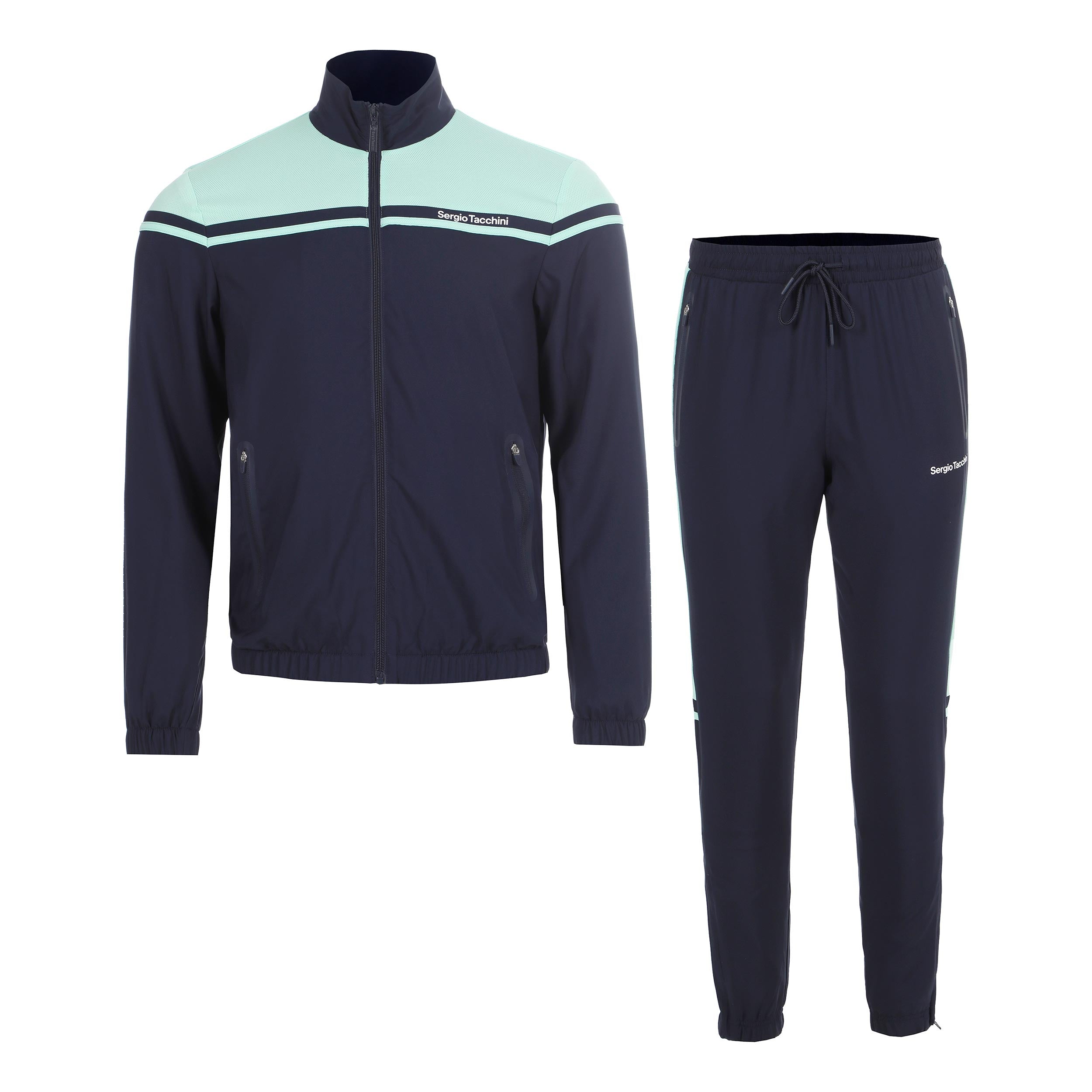 Sergio Tacchini Riflesso Survêtement Hommes - bleu foncé, vert