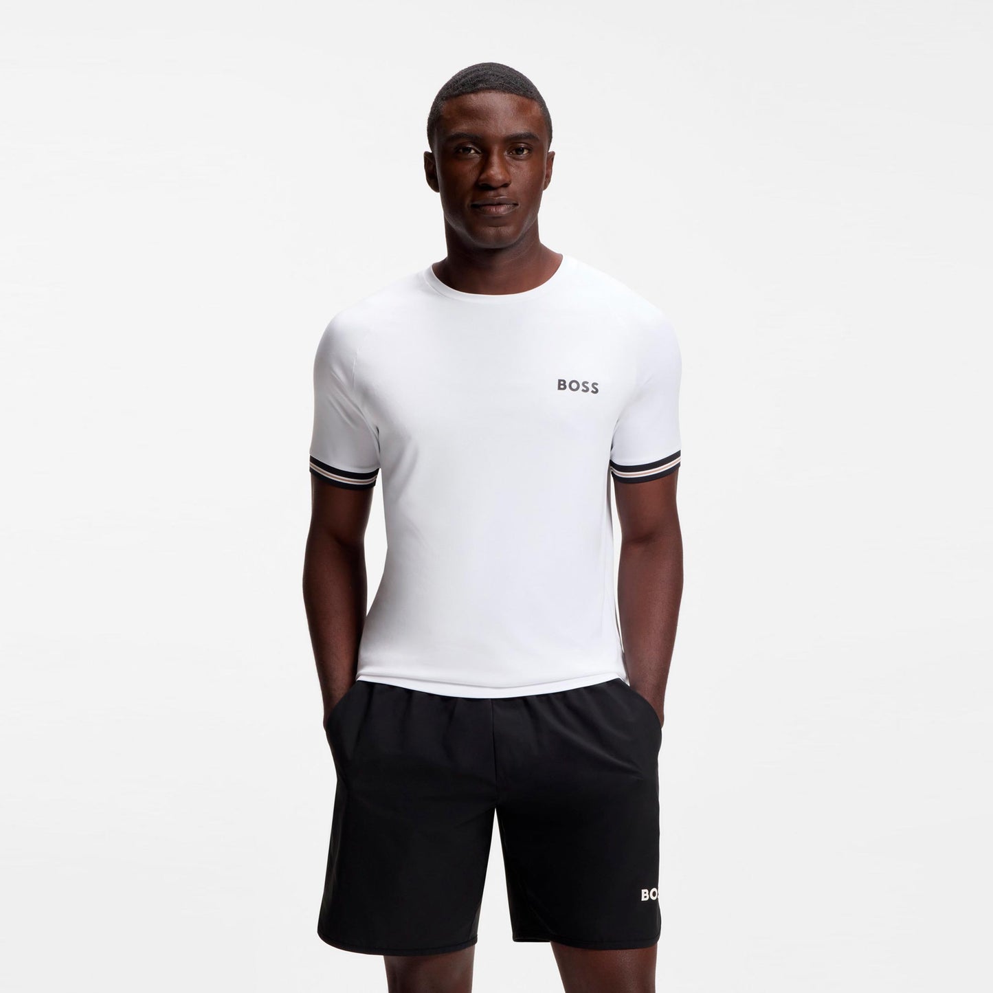BOSS Serve 2 T-shirt Heren-wit