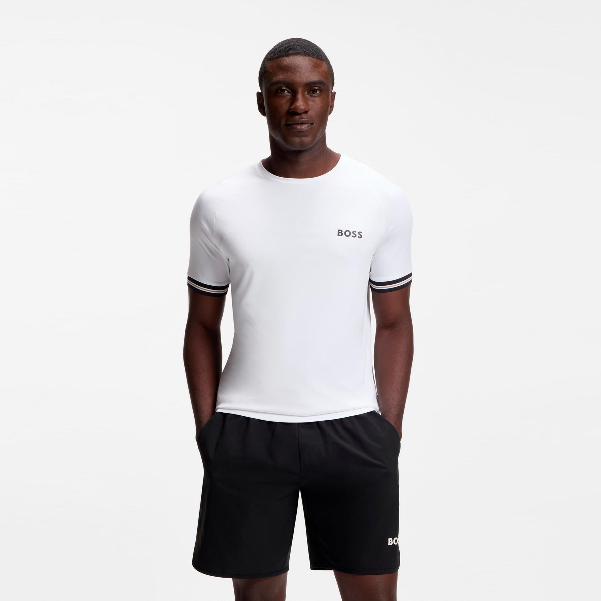 BOSS Serve 2 T-shirt Heren-wit