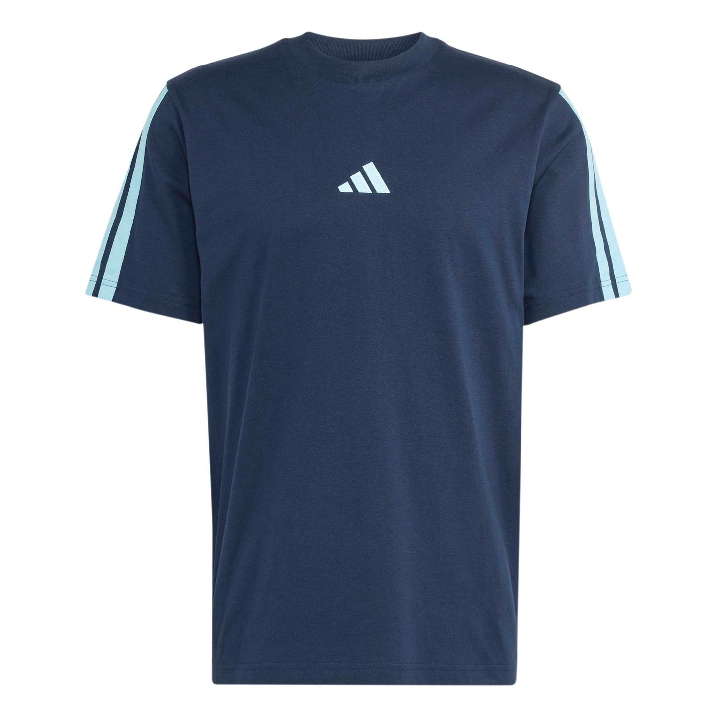 adidas 3Stripes T-shirt Heren - donkerblauw, lichtblauw