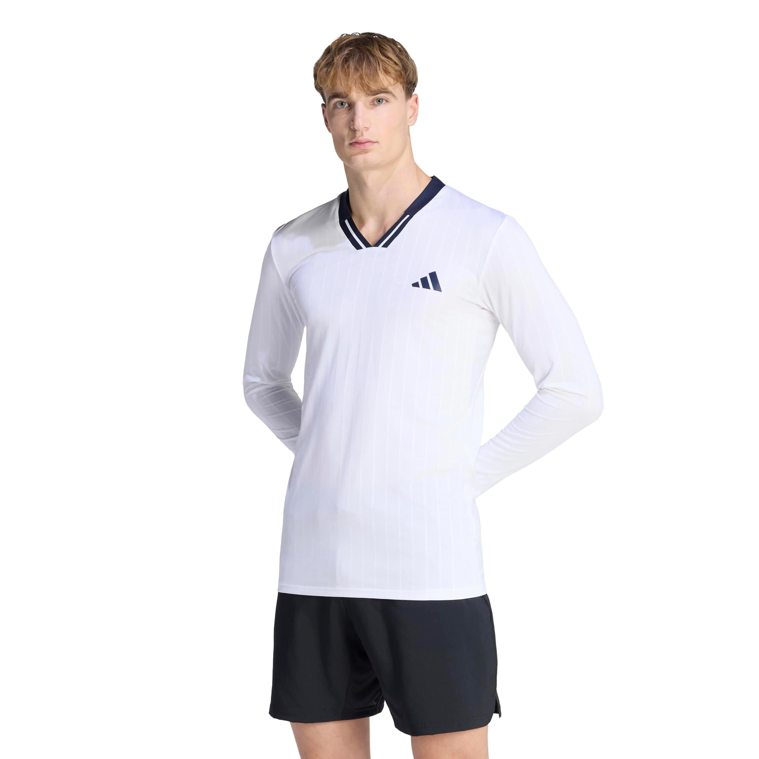 adidas Wow Top Longsleeve Heren - wit, zwart