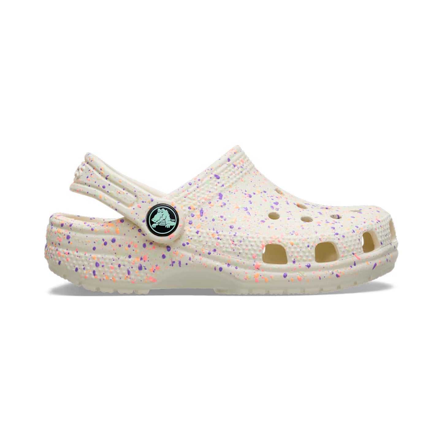 Crocs Classic Paint Splatter Badslippers Kinderen - beige, veelkleurig