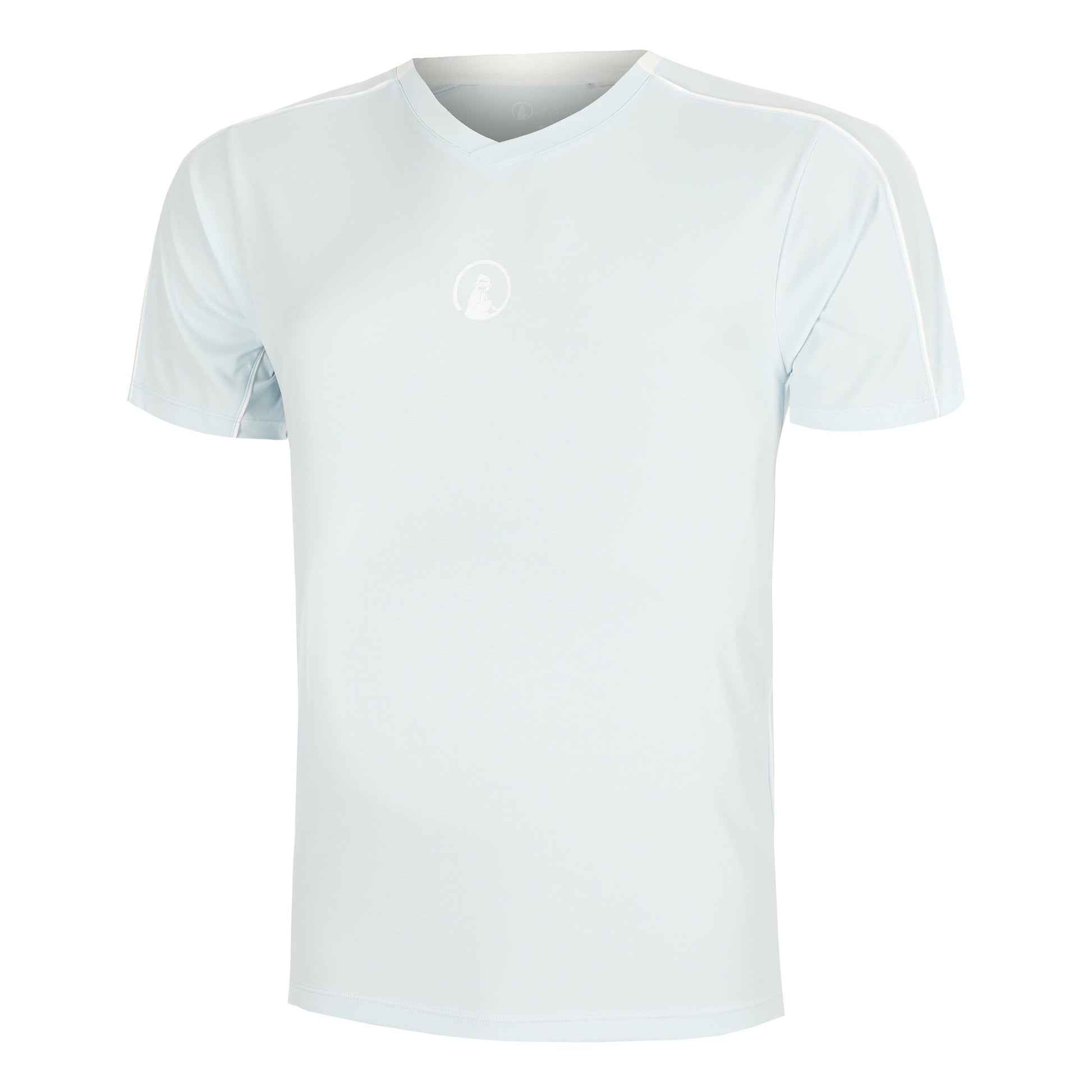 Quiet Please Memories Topspin V-Neck T-shirt Hommes - bleu clair