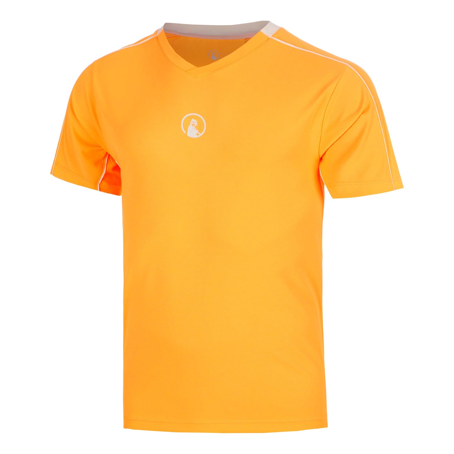 Quiet Please Glow Topspin V-Neck T-shirt Hommes - orange