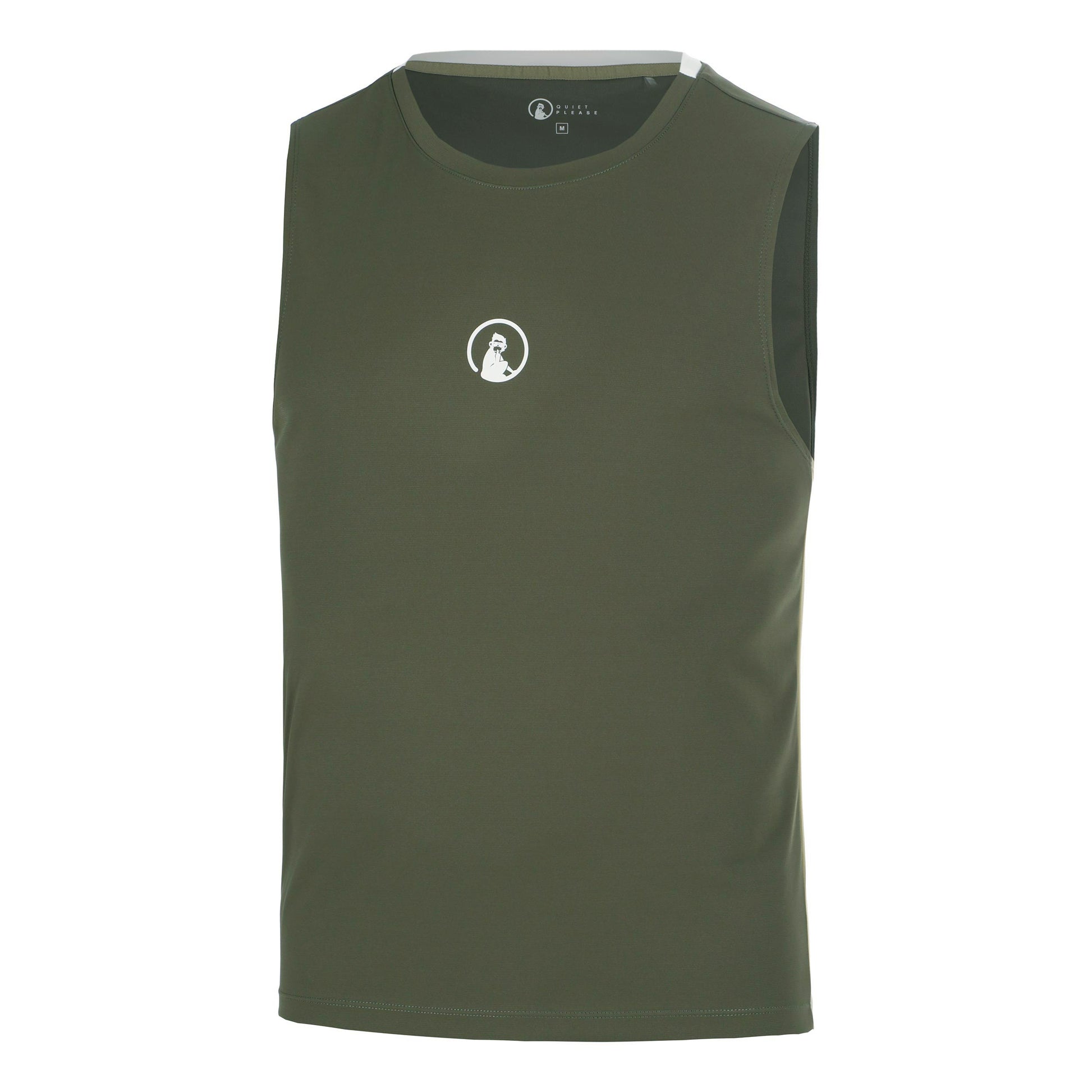 Quiet Please Memories Winner Tech Tanktop Heren - donkergroen