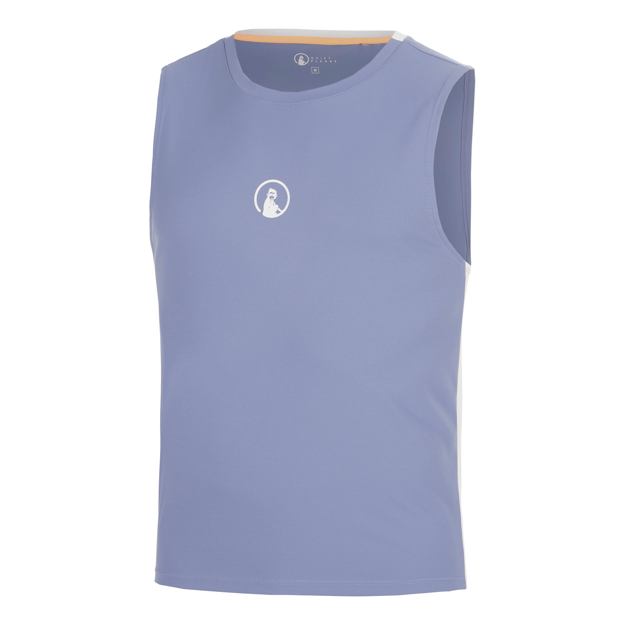 Quiet Please Glow Winner Tech Tanktop Heren - blauw