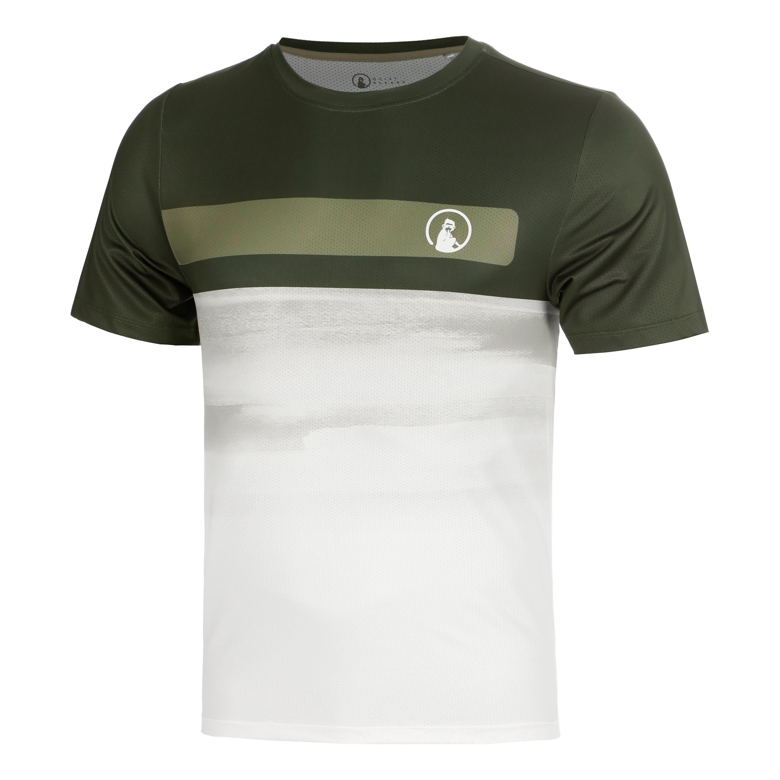 Quiet Please Memories Receiver Faded Wipe T-shirt Heren - donkergroen