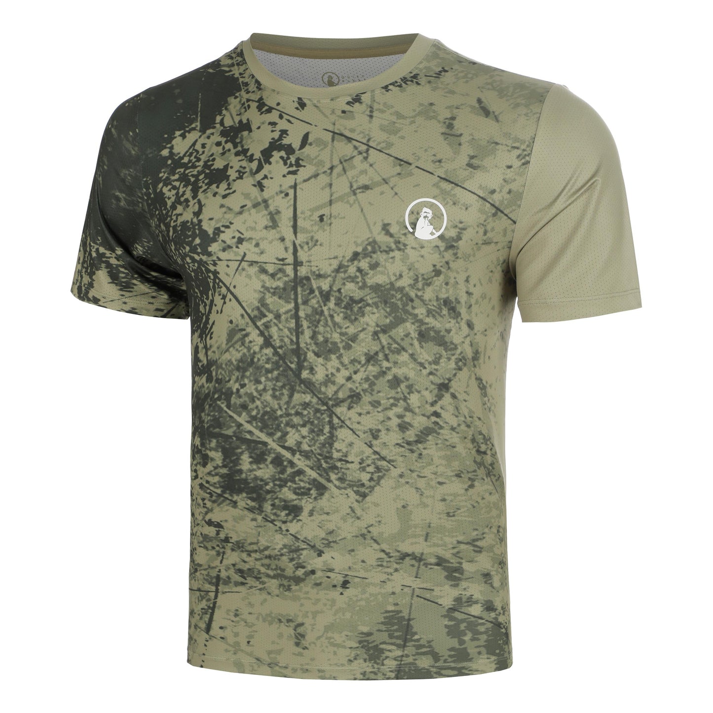 Quiet Please Memories Receiver Scrubbled T-shirt Heren - kaki