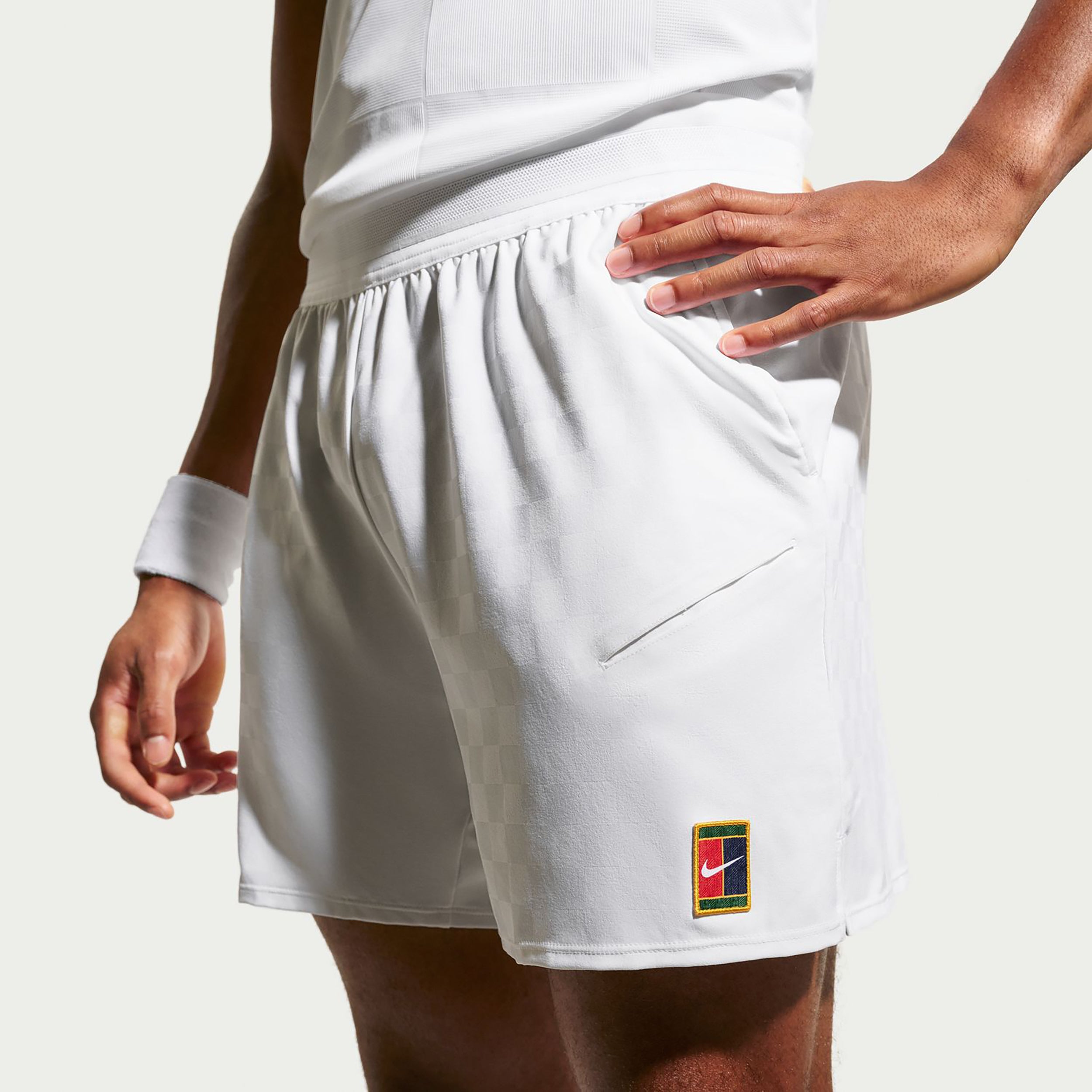 Nike Court Dri-Fit Slam Shorts Heren - wit