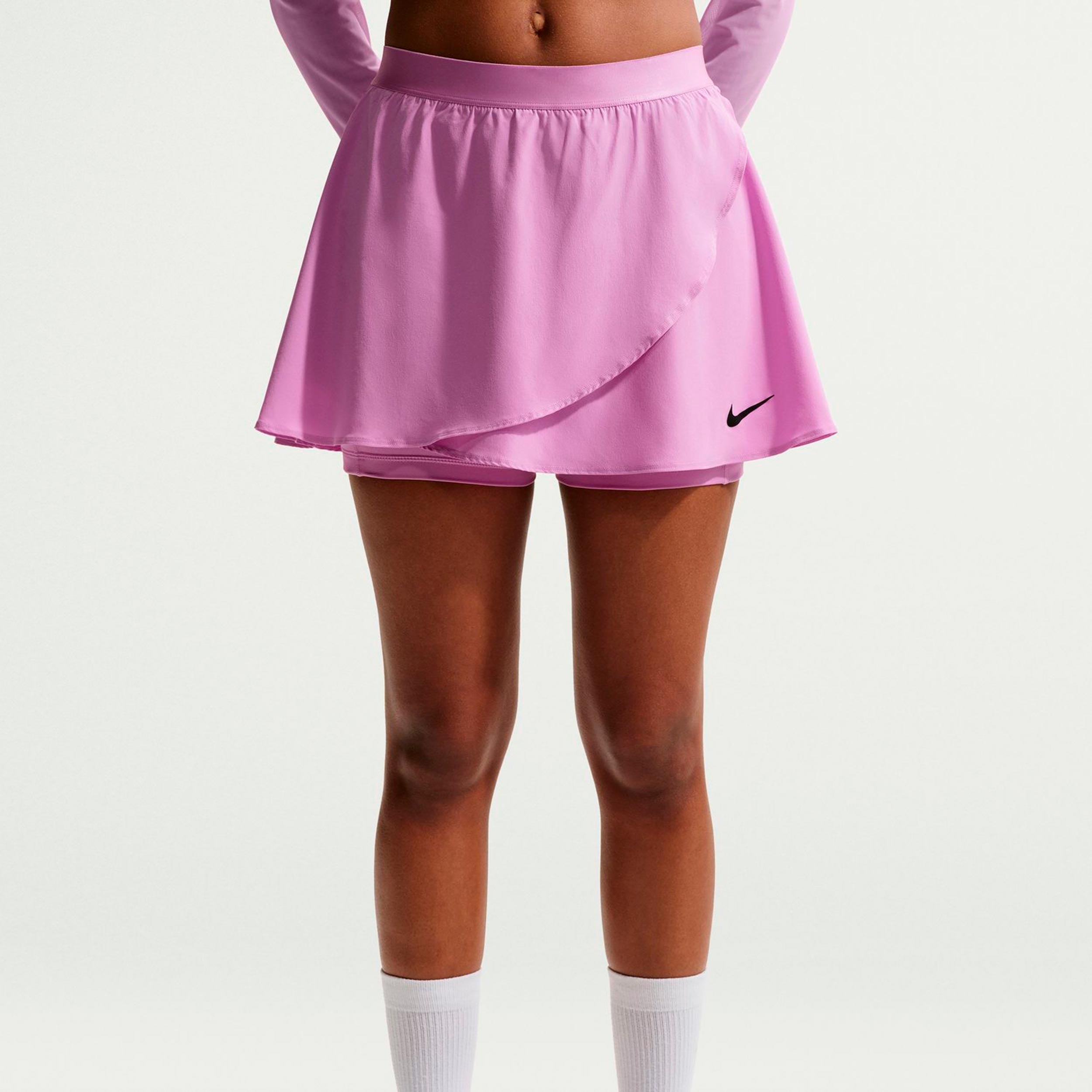 Nike Court Dri-Fit Slam High Rise Woven Rok Dames - paars