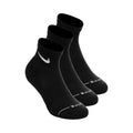 Ankle Tennissokken Verpakking 3 stuks Unisex - zwart