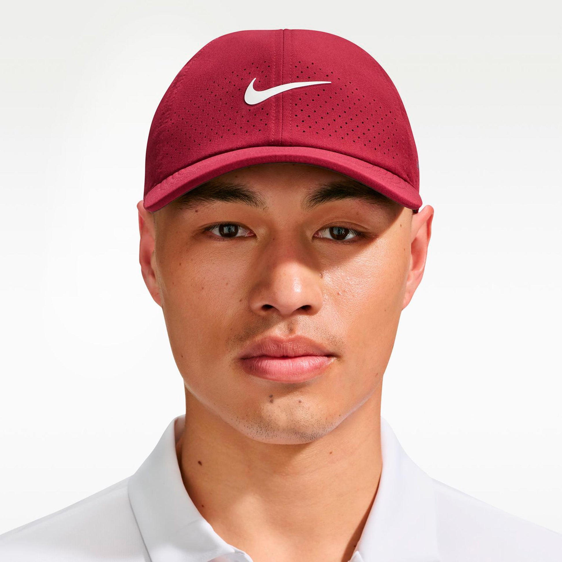Nike Dri-Fit Advantage Club Casquette Unisex - rouge vin, crème