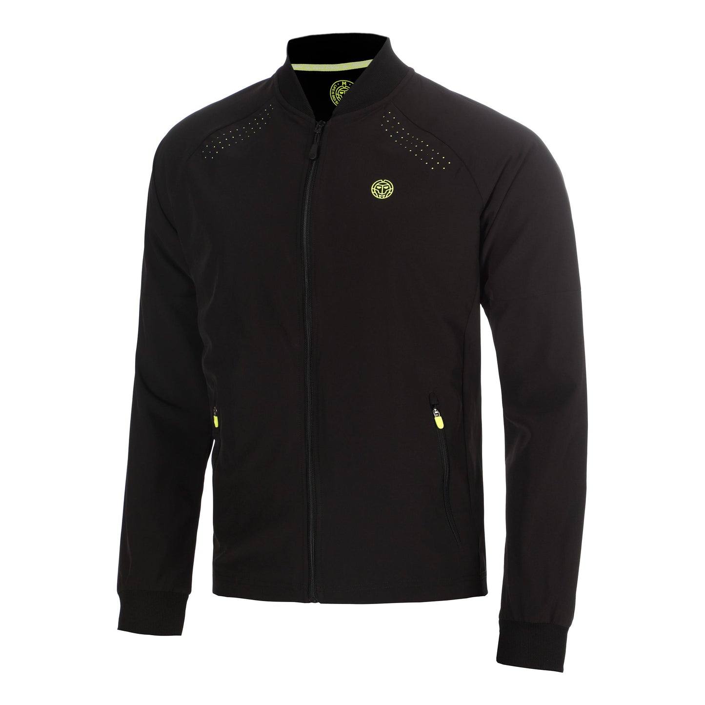 BIDI BADU Night Flash Lasercut Trainingsjack Heren - zwart