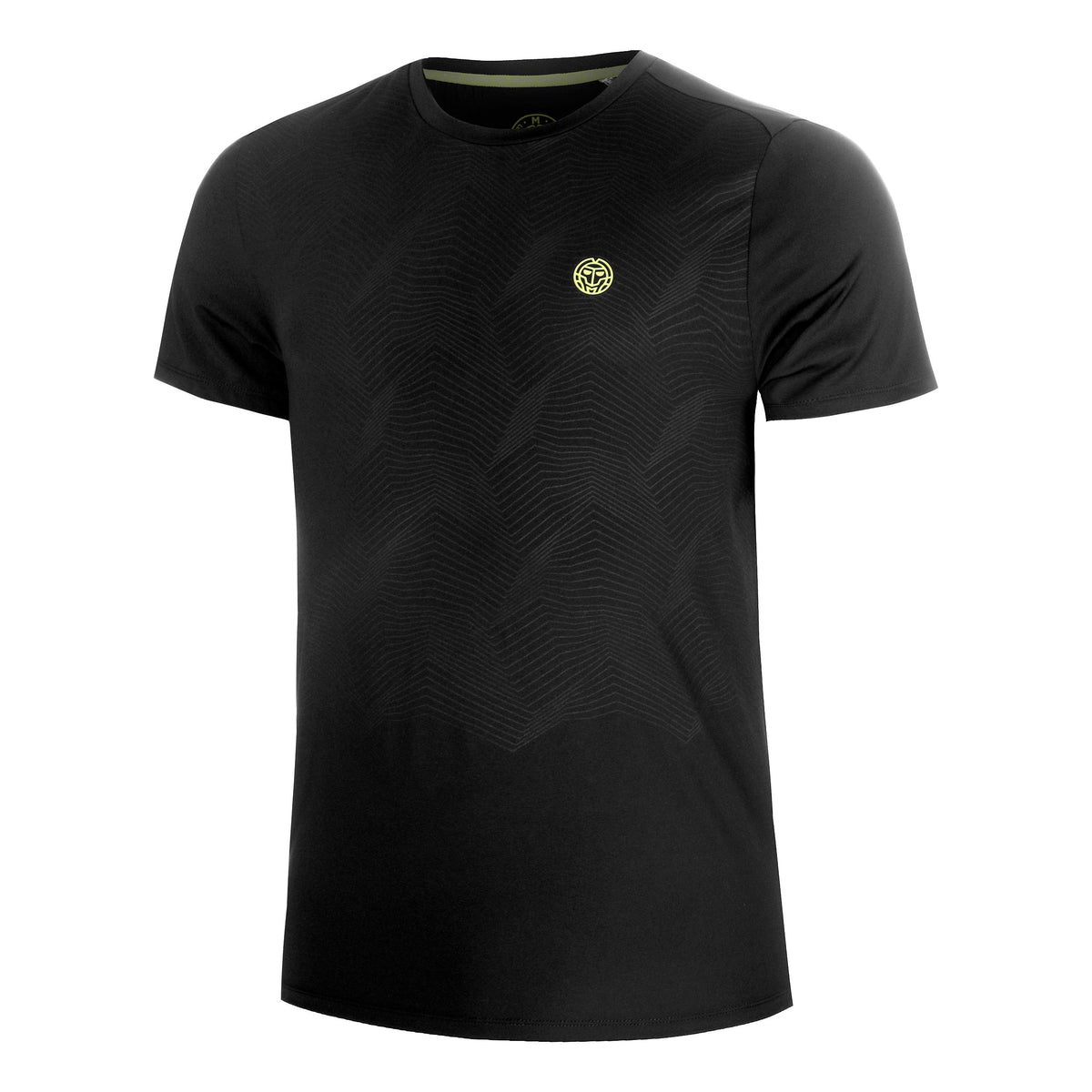 BIDI BADU Night Flash Embossed T-shirt Hommes - noir