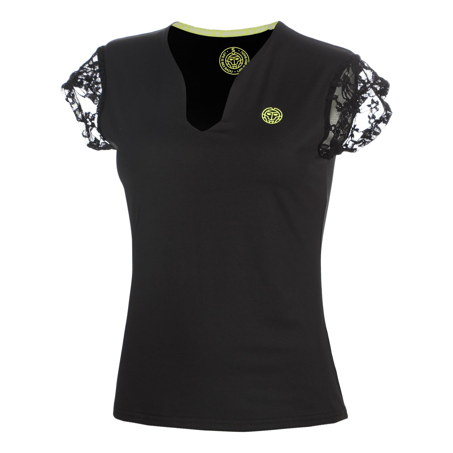 BIDI BADU Night Flash V-Neck T-shirt Femmes - noir