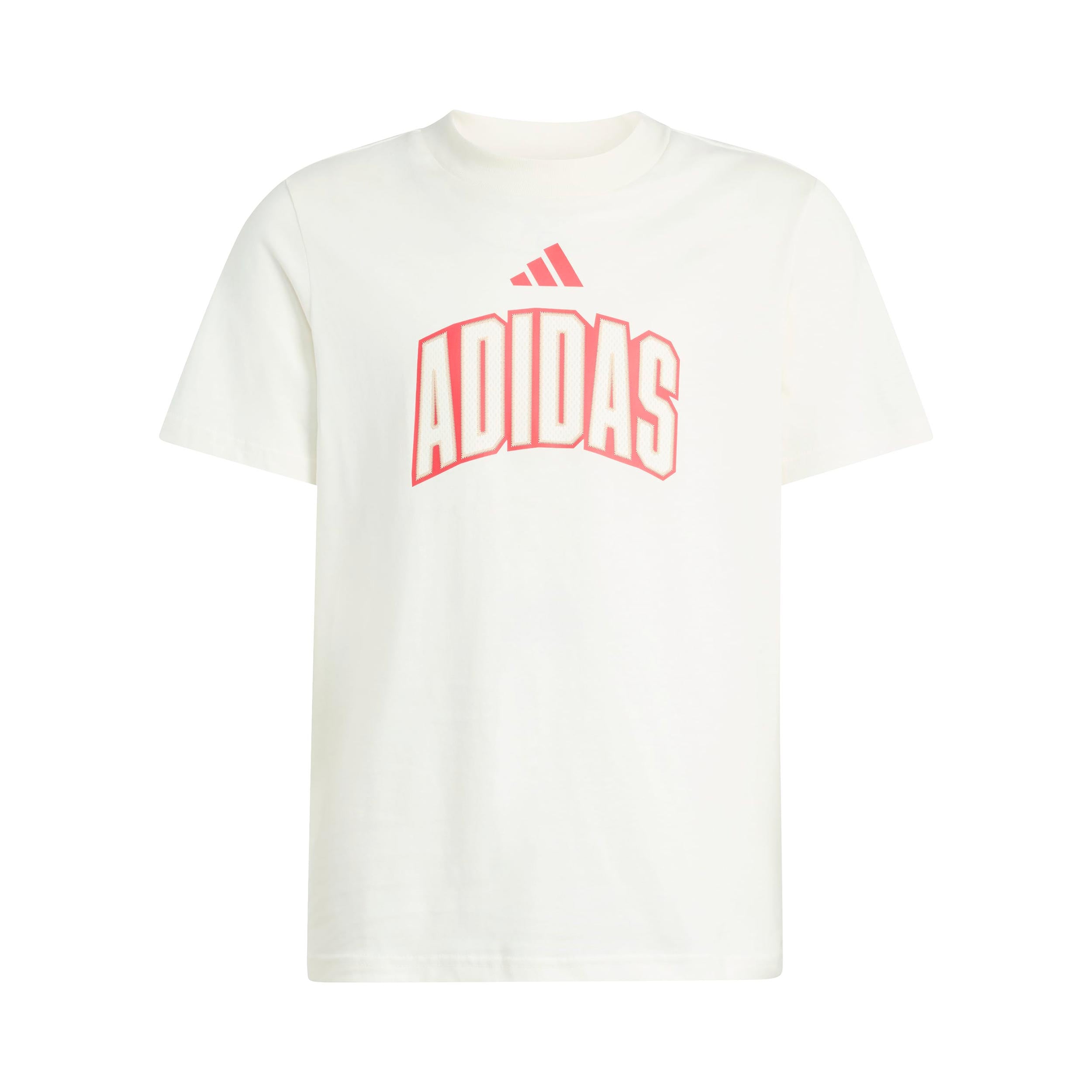 adidas Stadium Lettering T-shirt Enfants - blanc cassé, rouge