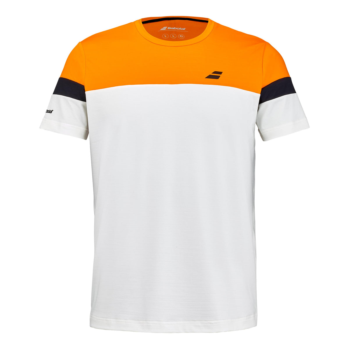 Babolat Performance Crew Neck T-shirt Heren - crème, oranje
