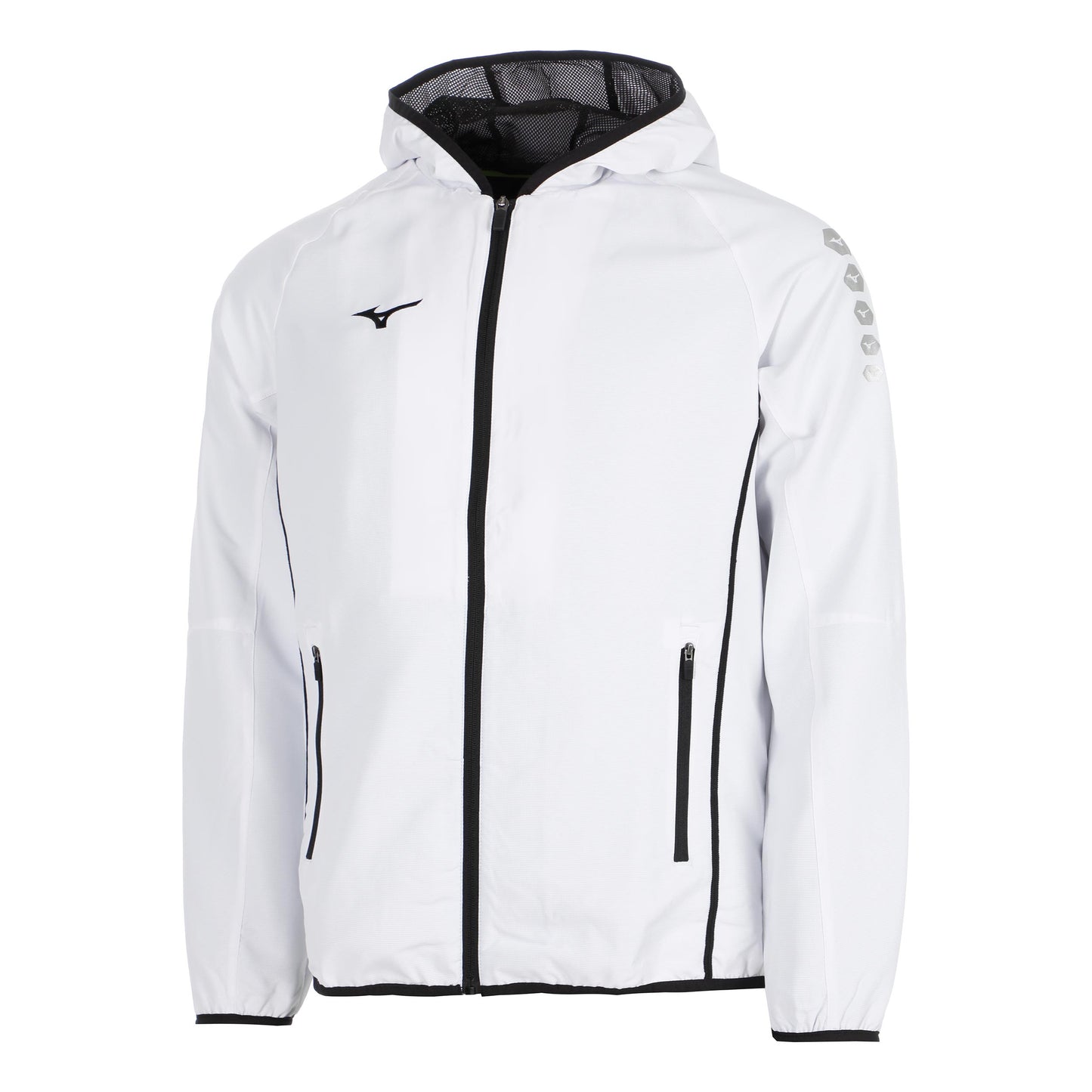 Mizuno Nagasaki Micro Veste de survêtement Hommes - blanc, noir