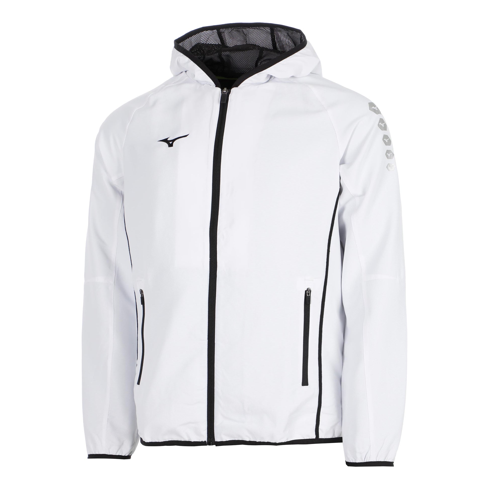 Mizuno Nagasaki Micro Veste de survêtement Hommes - blanc, noir