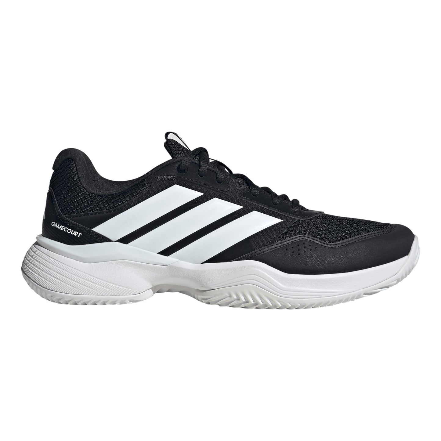 adidas GameCourt 3 Gravelschoen Heren - zwart, wit