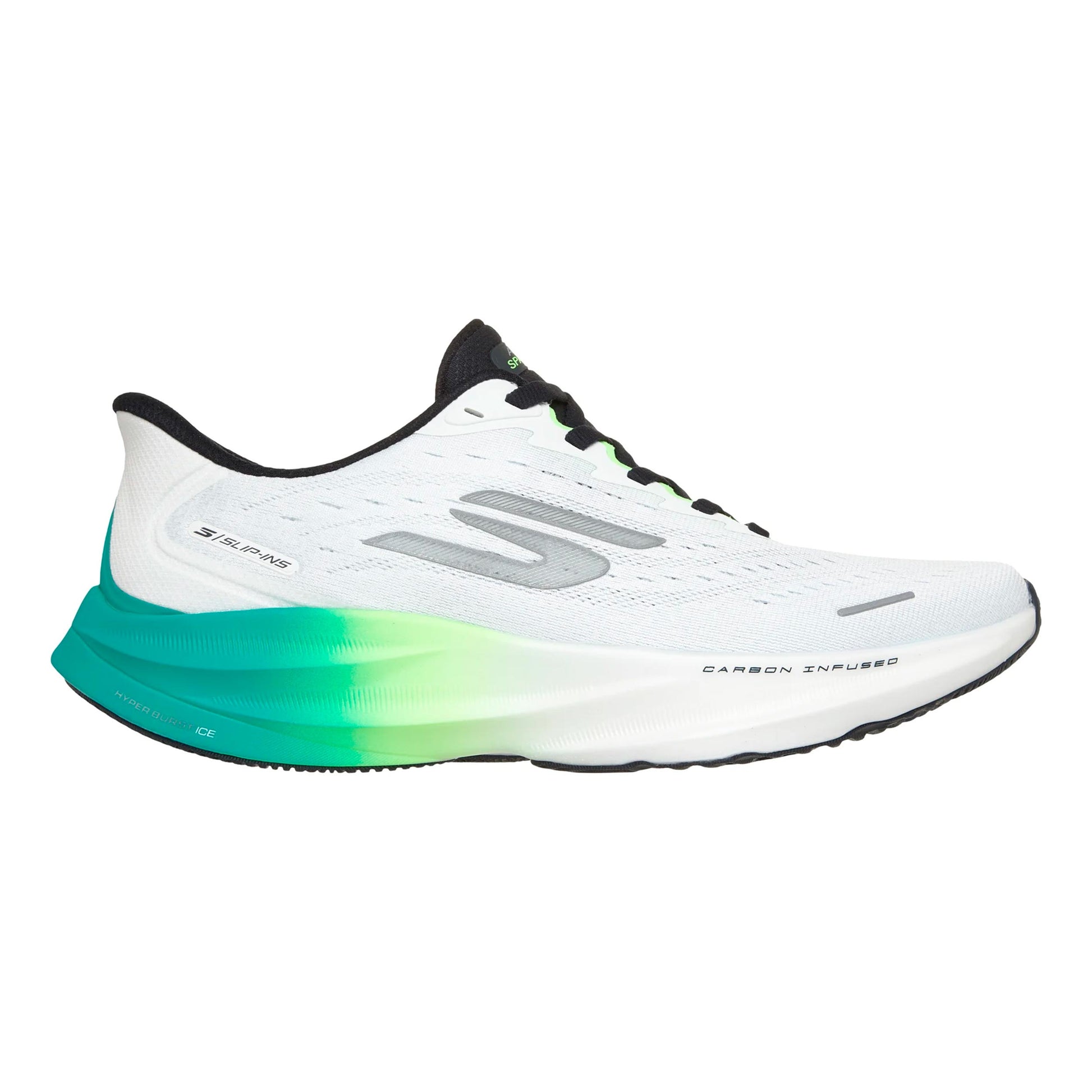 Skechers SKX Aero Spark Slip-In Neutrale schoen Heren - wit, limoen
