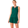 Court Tanktop Dames - donkergroen