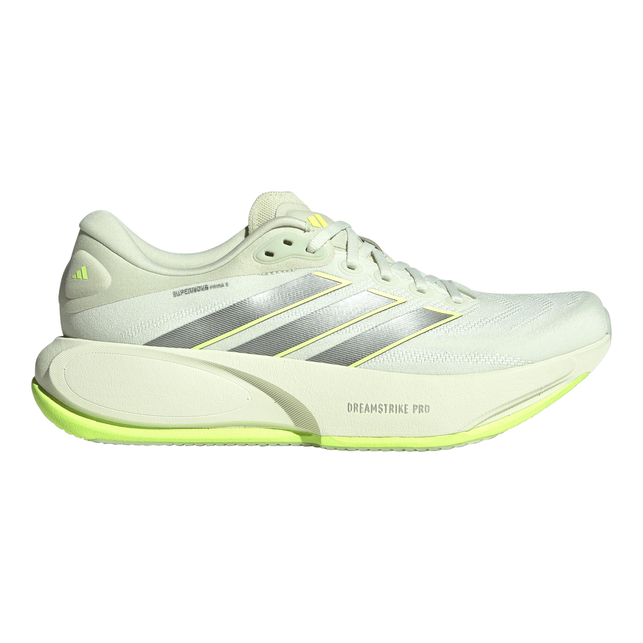adidas Supernova Prima 3 Chaussure de running sans stabilisateurs Hommes - blanc, jaune lemon