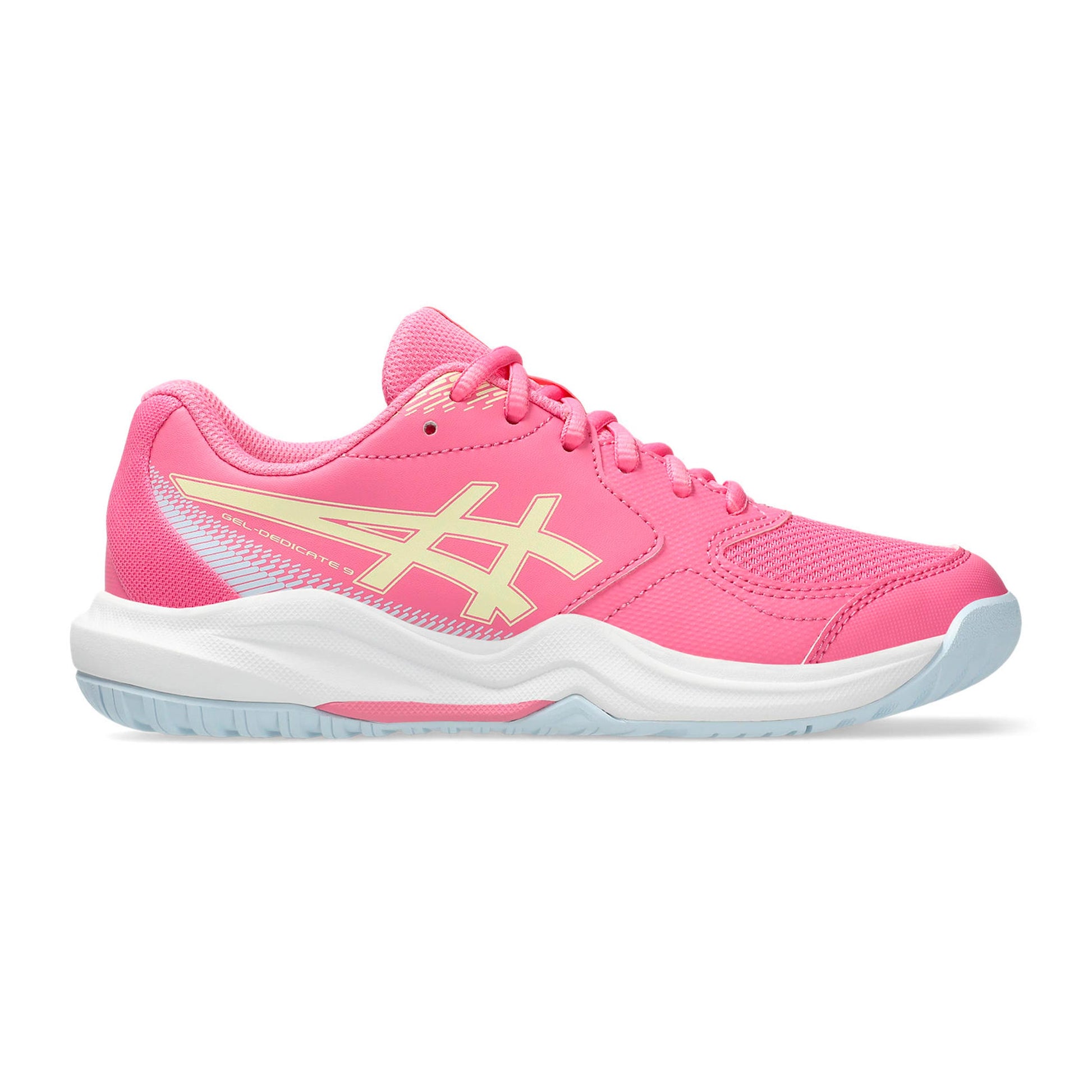 ASICS Gel-Dedicate 9 GS Allcourt schoen Kinderen - roze, geel