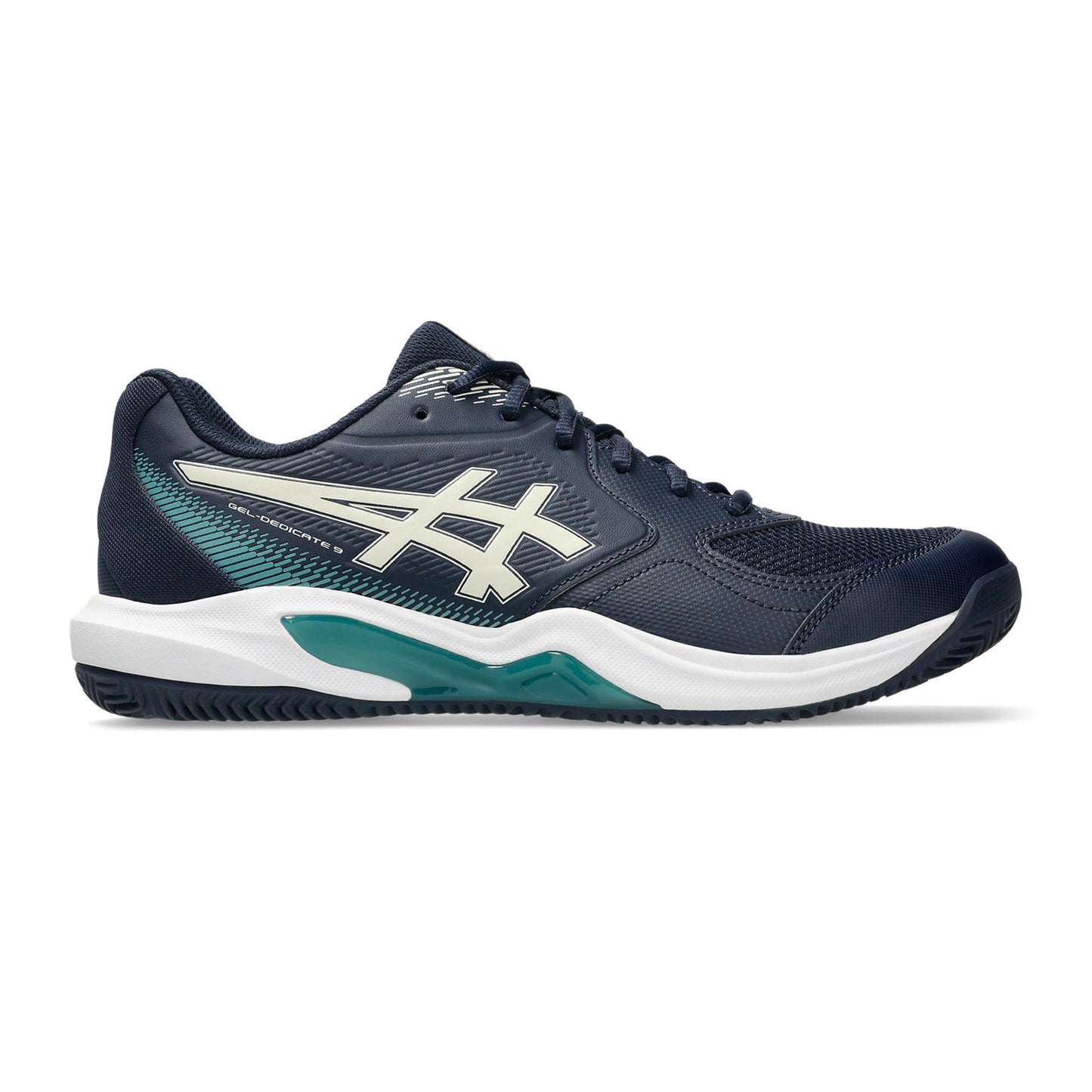 ASICS Gel-Dedicate 9 Gravelschoen Heren - donkerblauw, wit