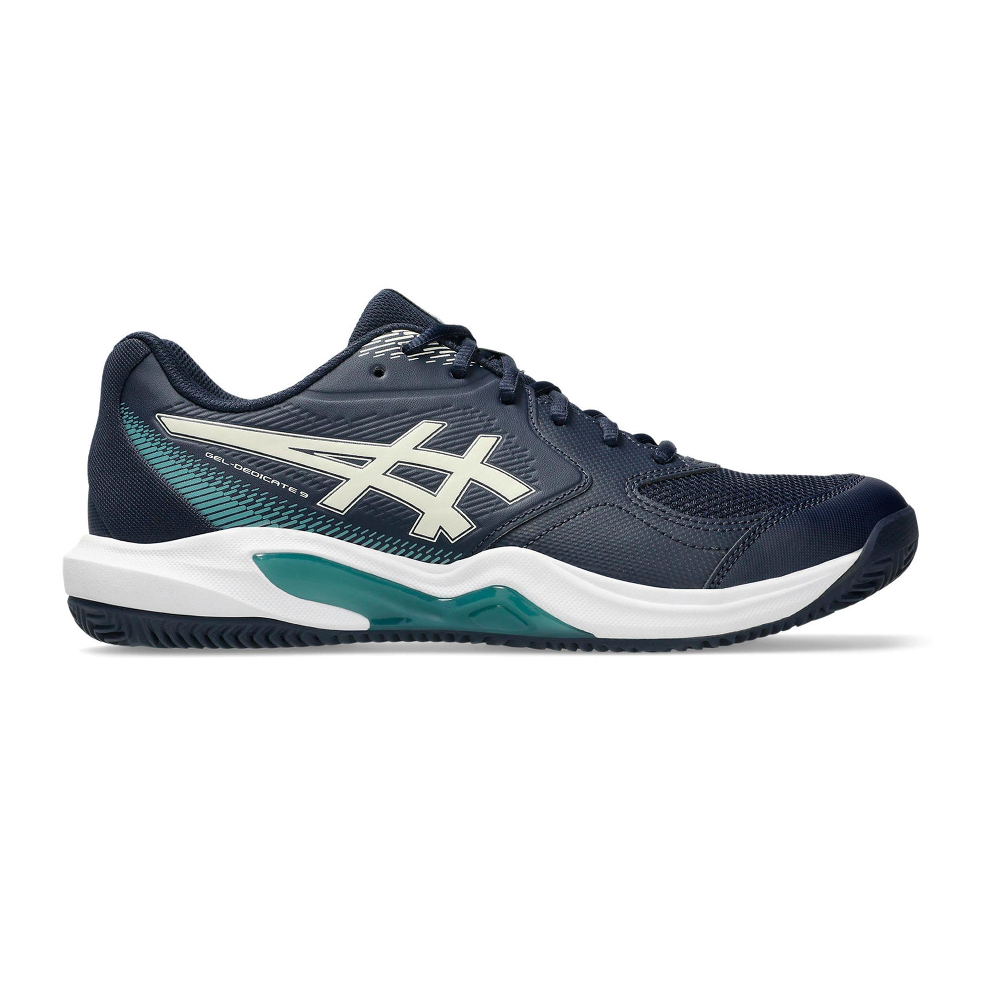 ASICS Gel-Dedicate 9 Gravelschoen Heren - donkerblauw, wit