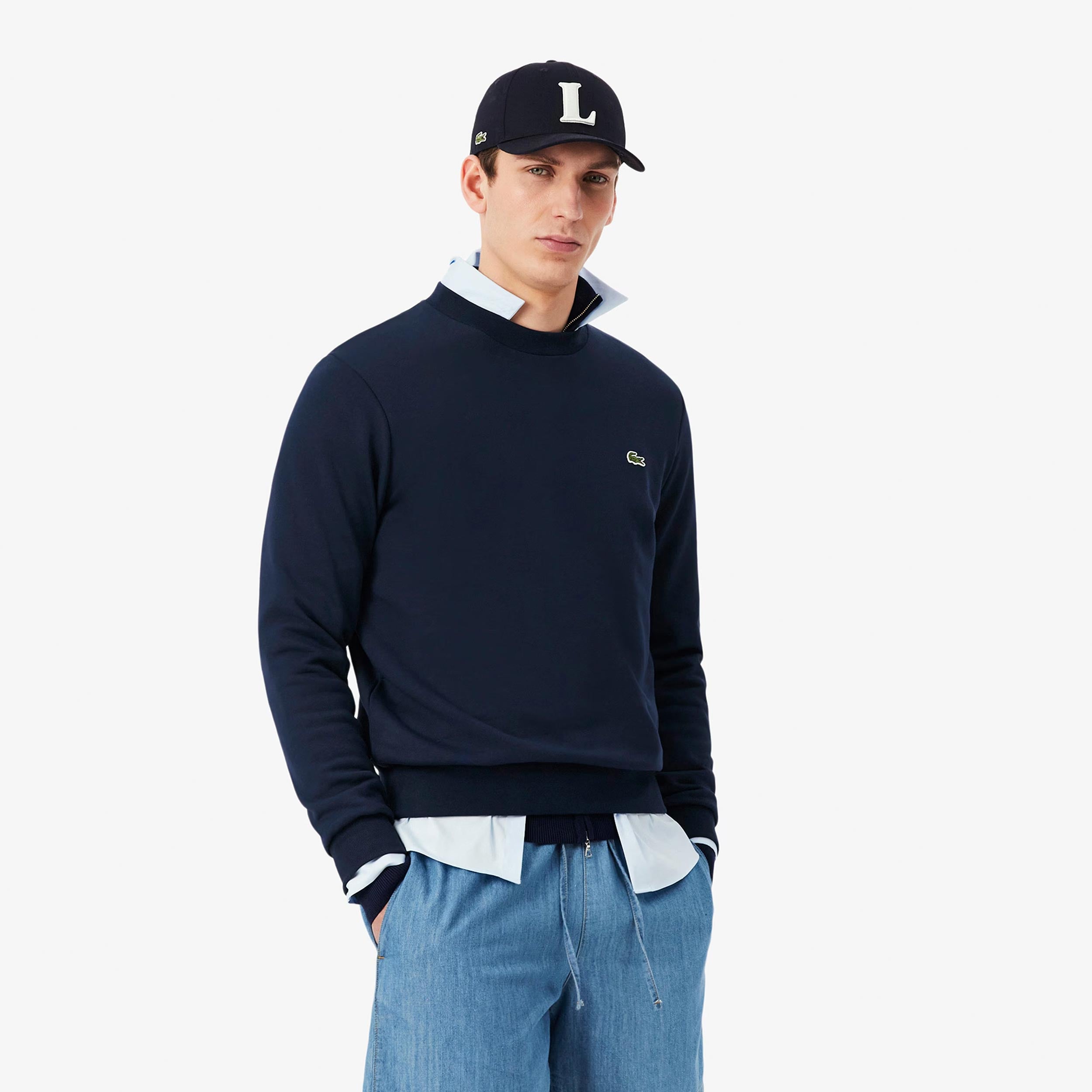 Lacoste Sweat-shirt Hommes - bleu foncé