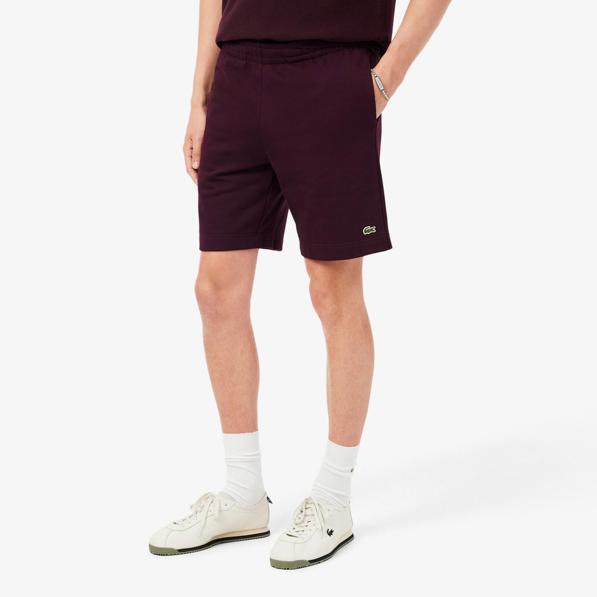 Lacoste Shorts Heren - donkerrood