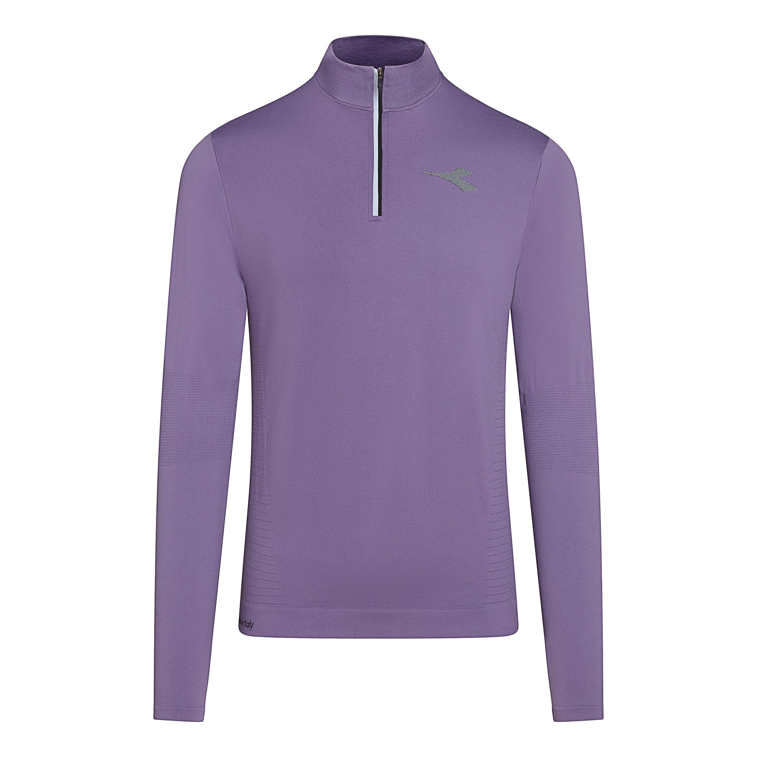Diadora 1/2 Zip Stratouno Haut manches longues Hommes - violet