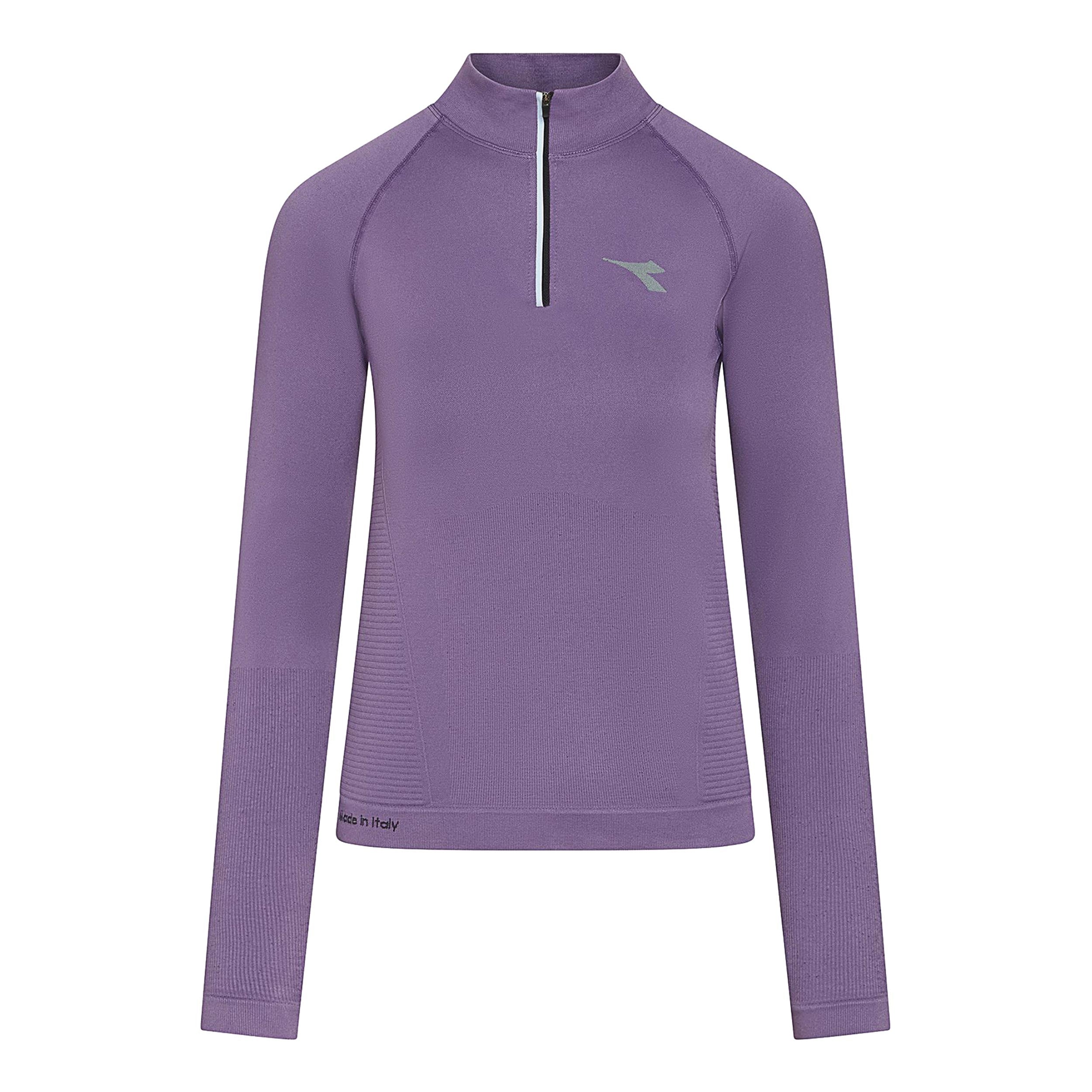 Diadora 1/2 Zip Stratouno Haut manches longues Femmes - violet