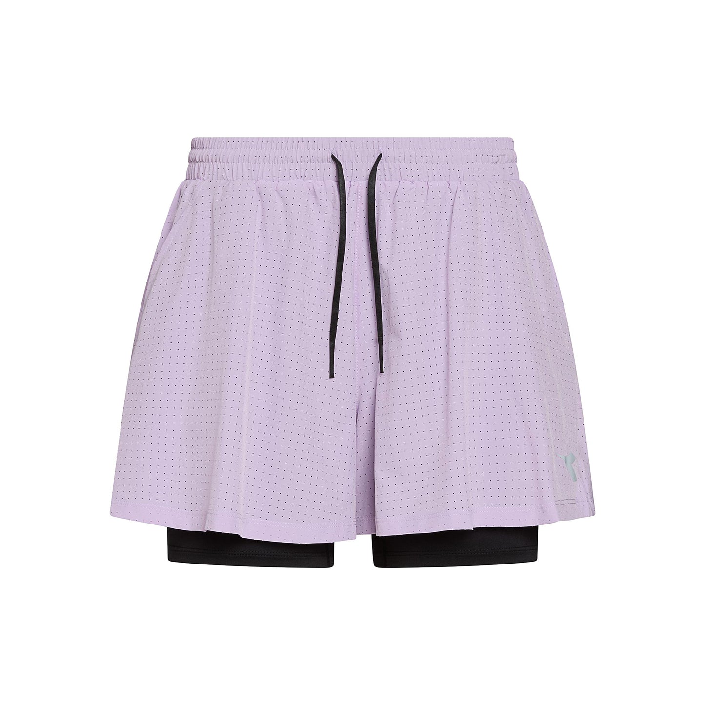 Diadora 2in1 Shorts Dames - mauve