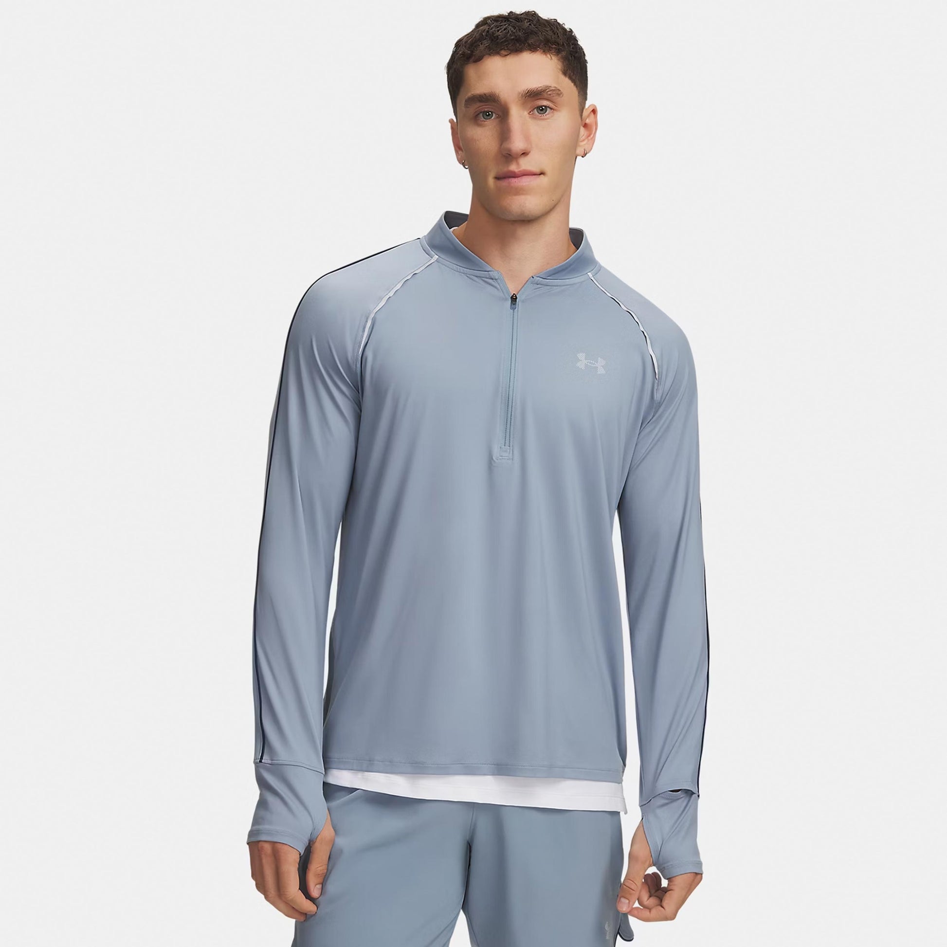 Under Armour Velociti Half Zip  Maillot de course Hommes - bleu