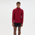 Edmond 1/4 Zip Longsleeve Heren - wijnrood