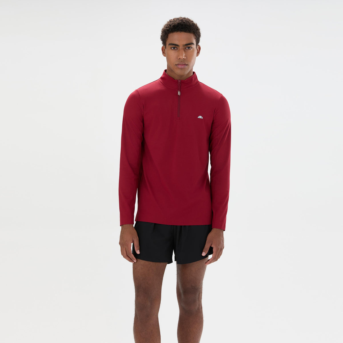 Ellesse Edmond 1/4 Zip Longsleeve Heren - wijnrood
