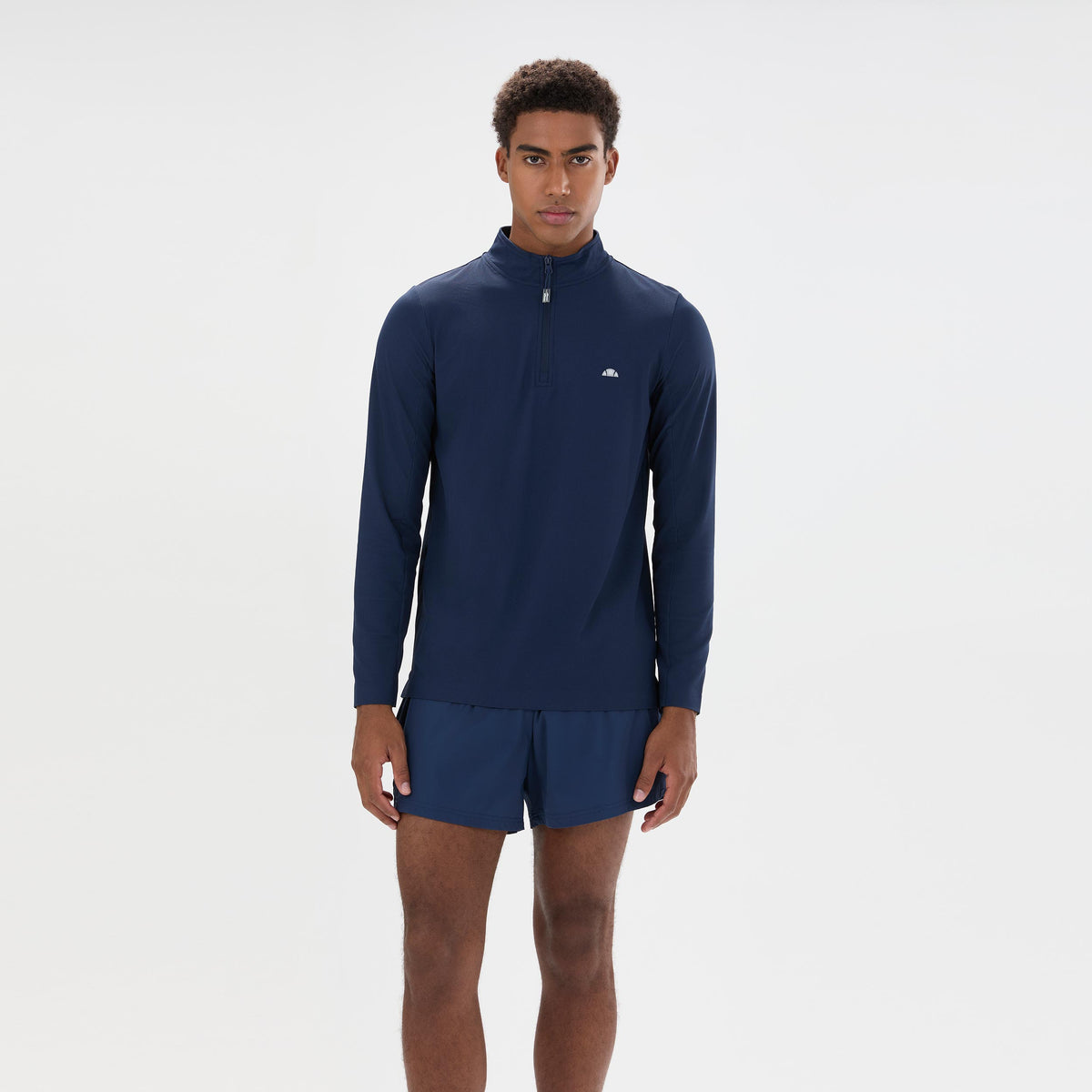 Ellesse Edmond 1/4 Zip Longsleeve Heren - donkerblauw
