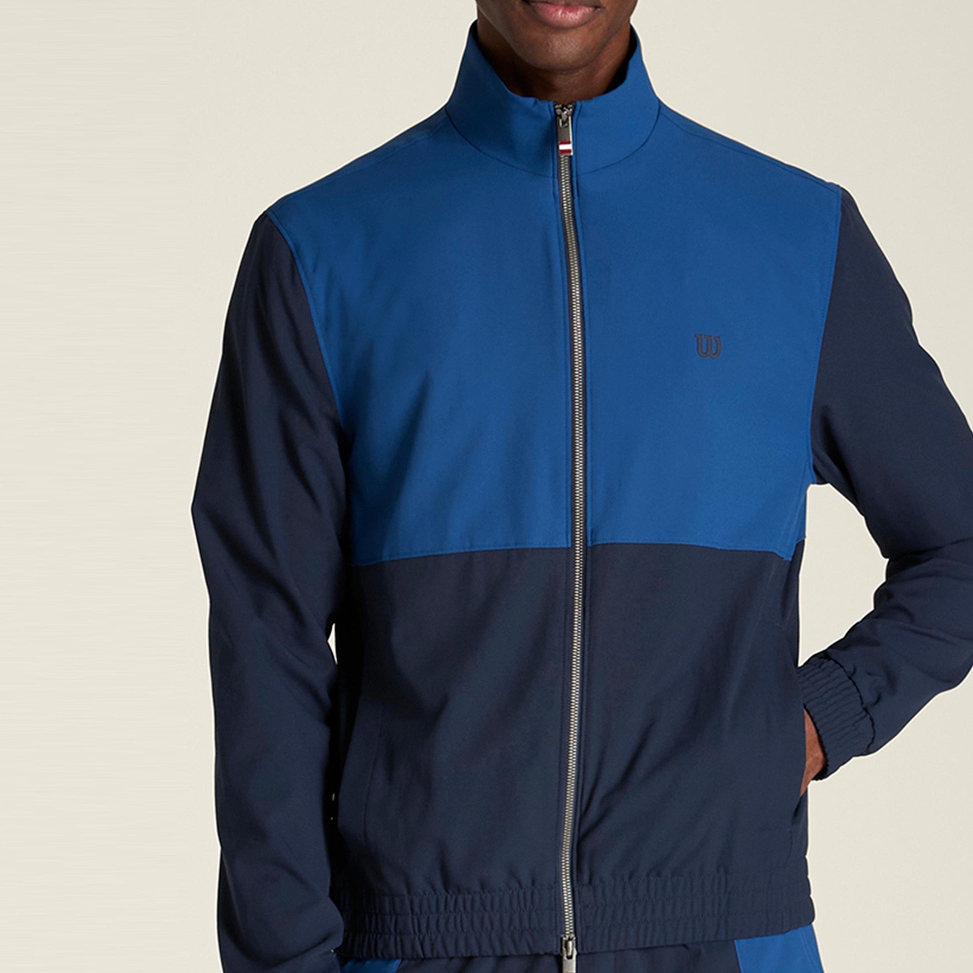 Wilson Grand Slam Blocked Veste de survêtement Hommes - bleu foncé