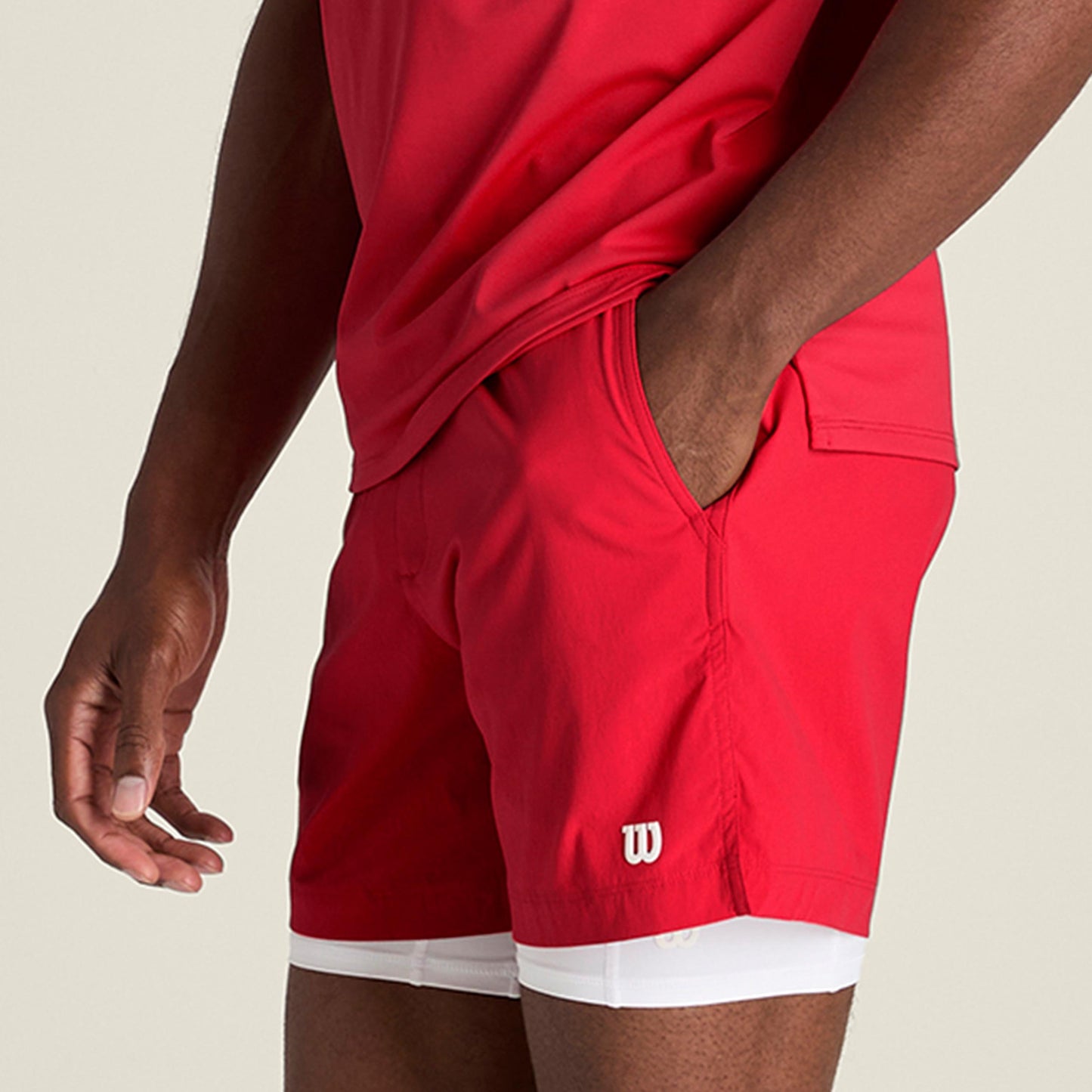 Wilson Volley 6in Unlined Shorts Heren - rood