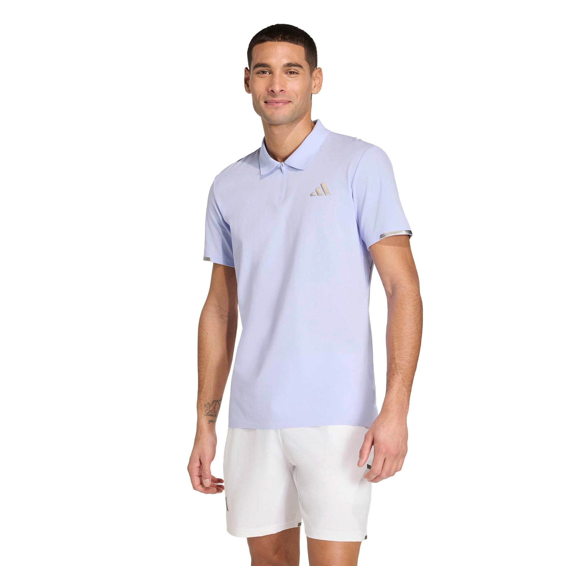 adidas Freelift Pro Polo Heren - mauve, zilver